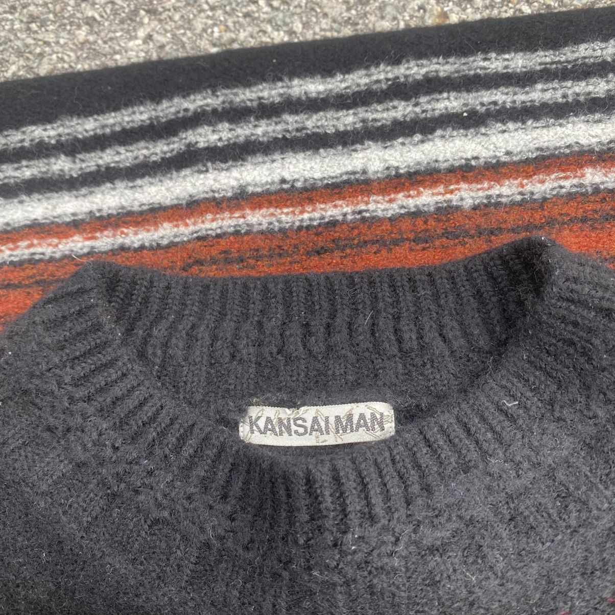 Kansai Yamamoto Rare Vintage Kansai Man Knit Sweatshirt Size US M / EU 48-50 / 2 - 7 Thumbnail