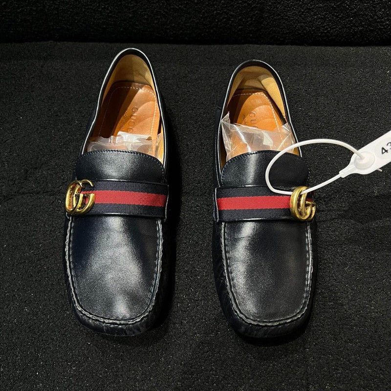 Gucci Gucci Horsebit Navy Loafers for Men Size US 9.5 / EU 42-43 - 2 Thumbnail