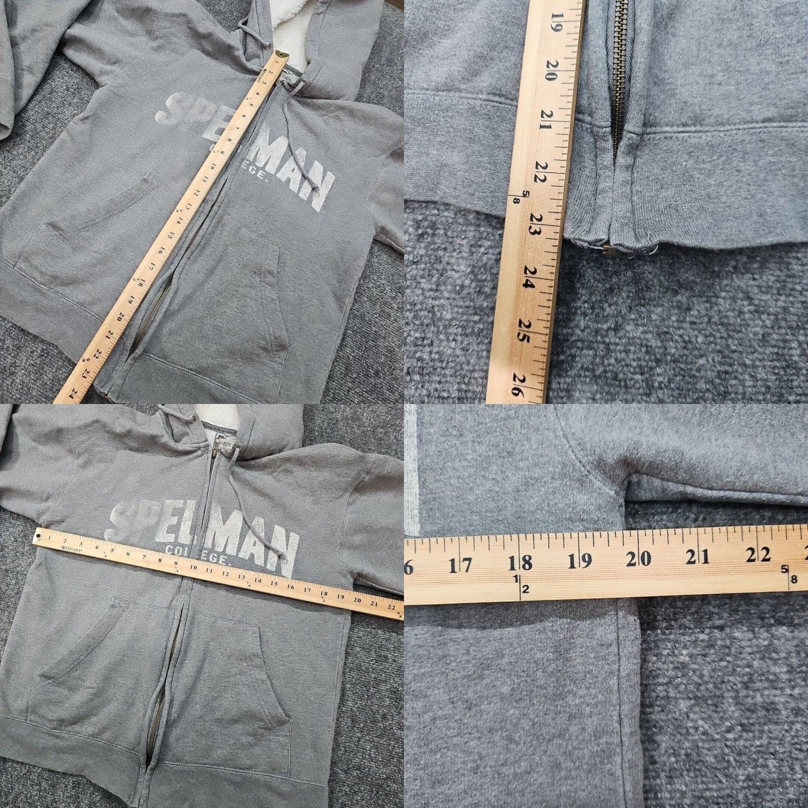 Vintage Spelman College Hoodie Women Small Gray Sweatshirt Full Zip MV Sport Sweatshirt Hoodie College University Ladies MV Sport Regular S Size S / US 4 / IT 40 - 8 Thumbnail