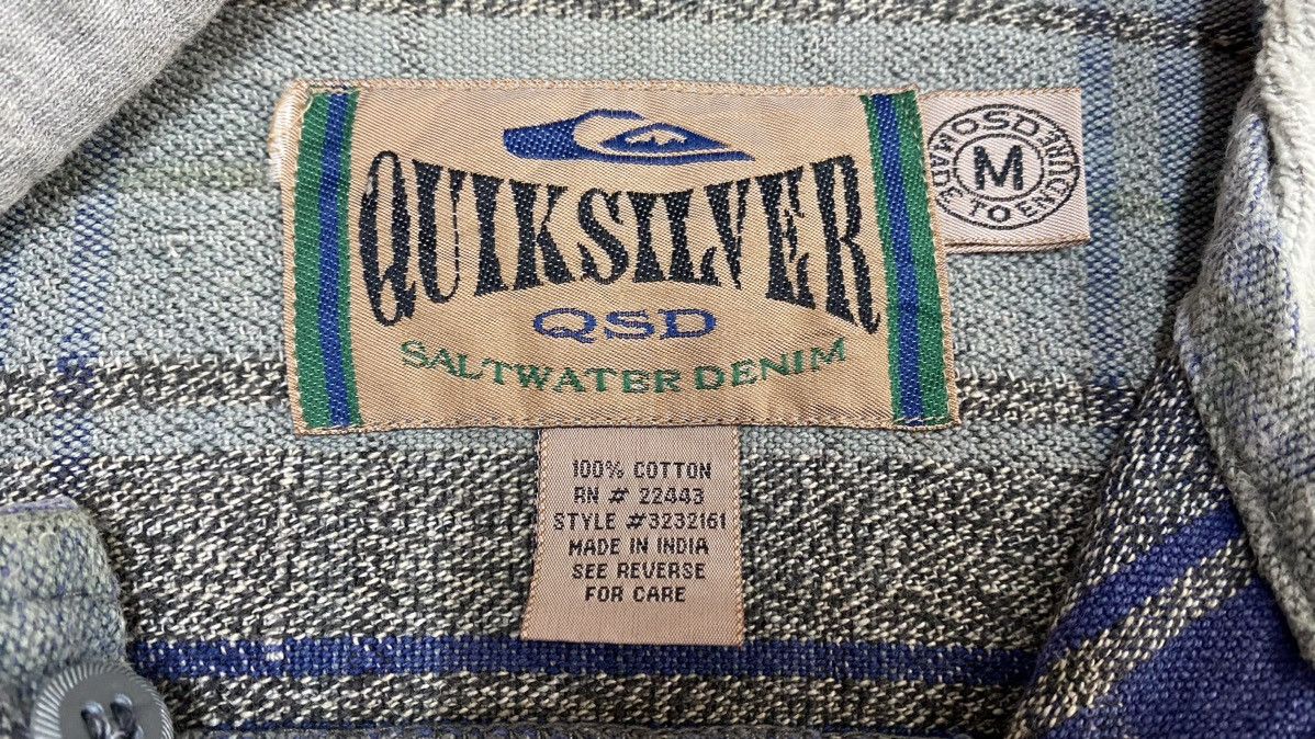 Vintage Quiksilver Saltwater Denim Button Ups Hoodie