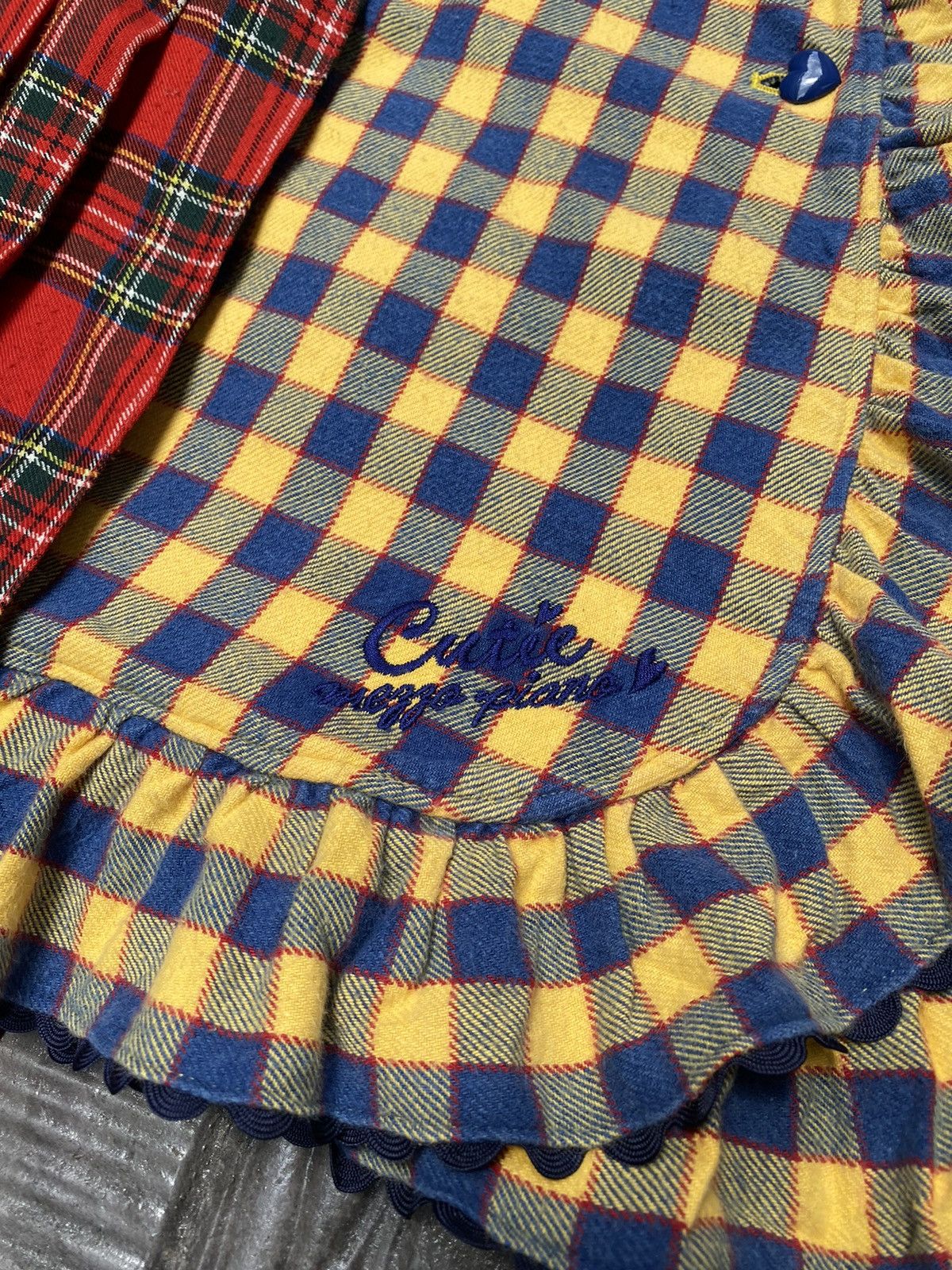 Japanese Brand 🔥RARE🔥 Mezzo Piano Split Yellow/Red Tartan Seditionaries Size 27" / US 4 / IT 40 - 4 Thumbnail
