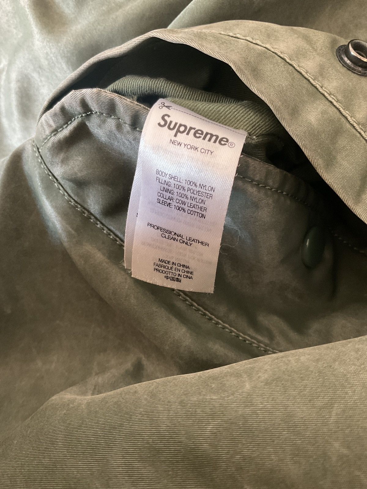 Supreme Supreme denim sleeve MA-1 Size US S / EU 44-46 / 1 - 11 Thumbnail