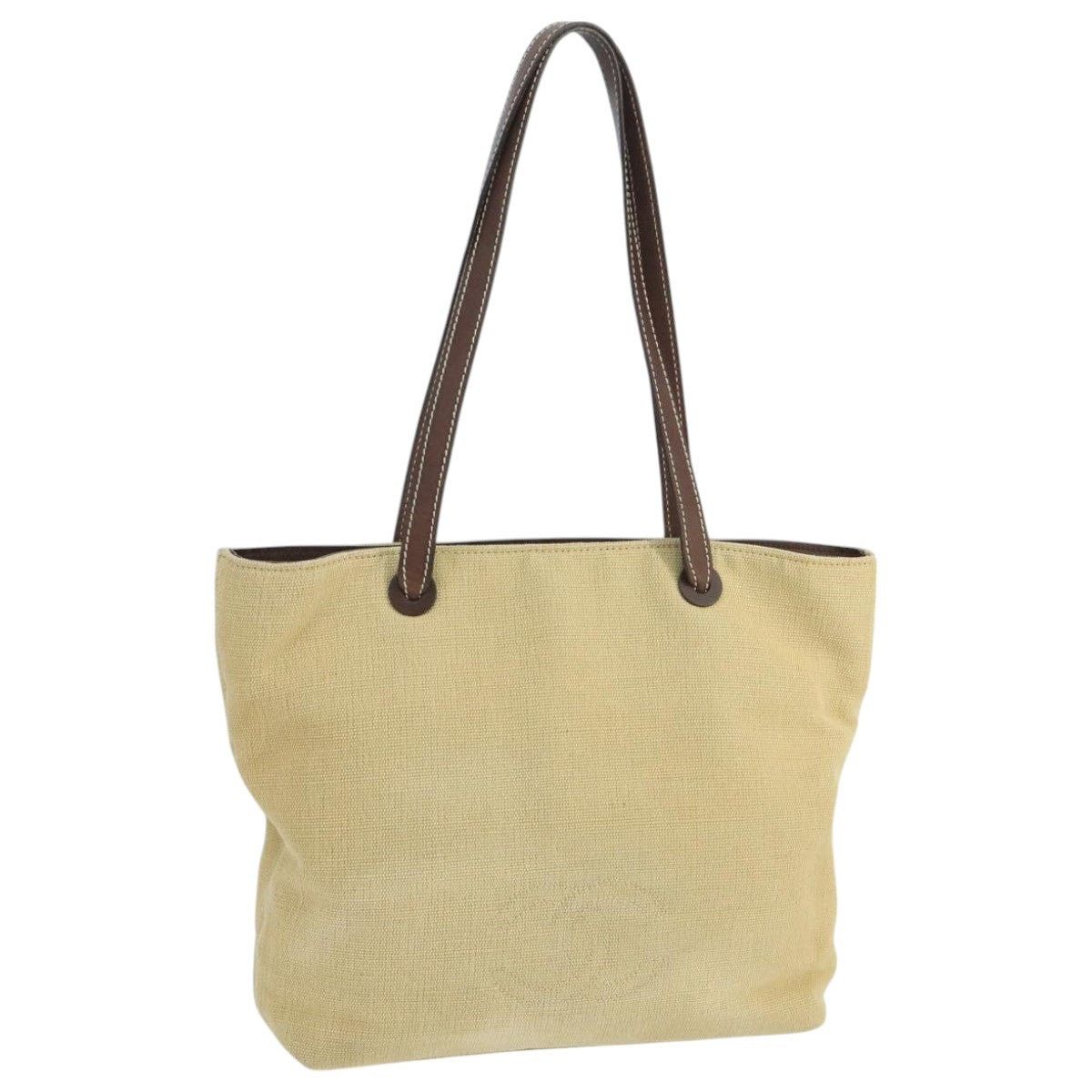 Chanel CHANEL Coco Mark Tote Bag Canvas Beige CC Size ONE SIZE - 1 Thumbnail