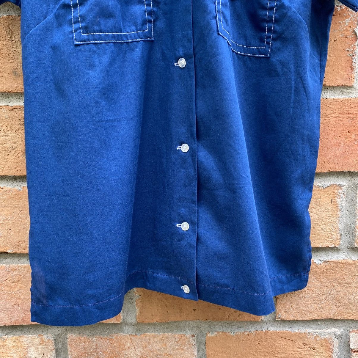 Vintage Hilton Blue Western Bowling Shirt Size S / US 4 / IT 40 - 19 Thumbnail
