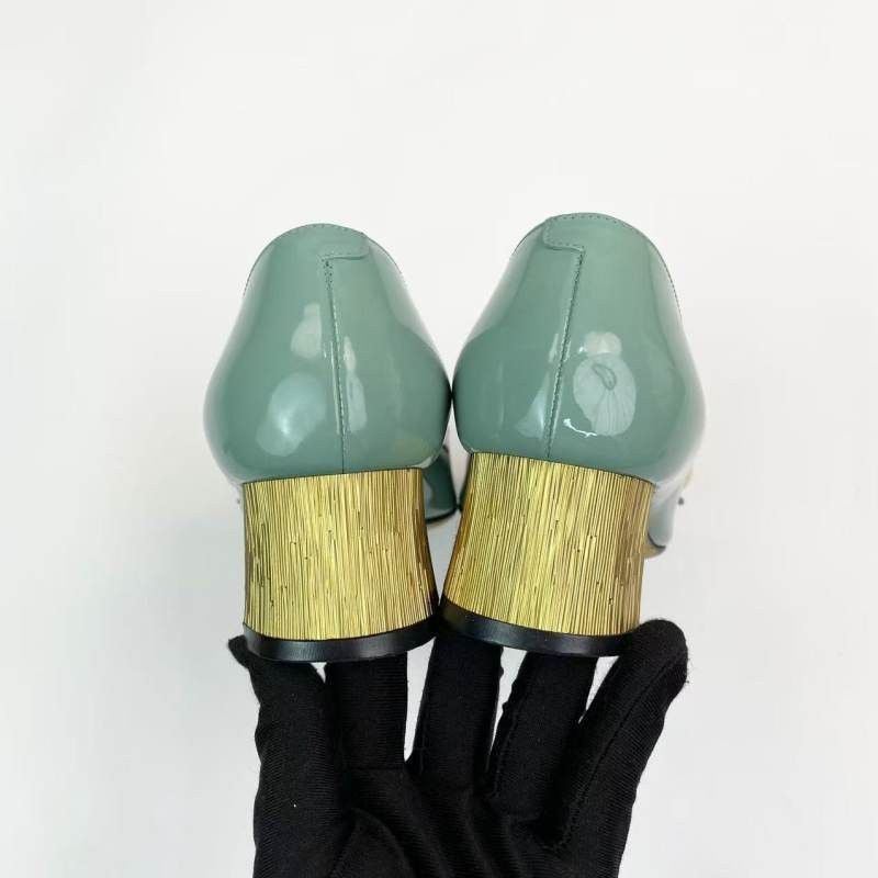Gucci Gucci Chic Casual High Heels in Light Green - Size US 6.5 / EU 39-40 - 5 Thumbnail
