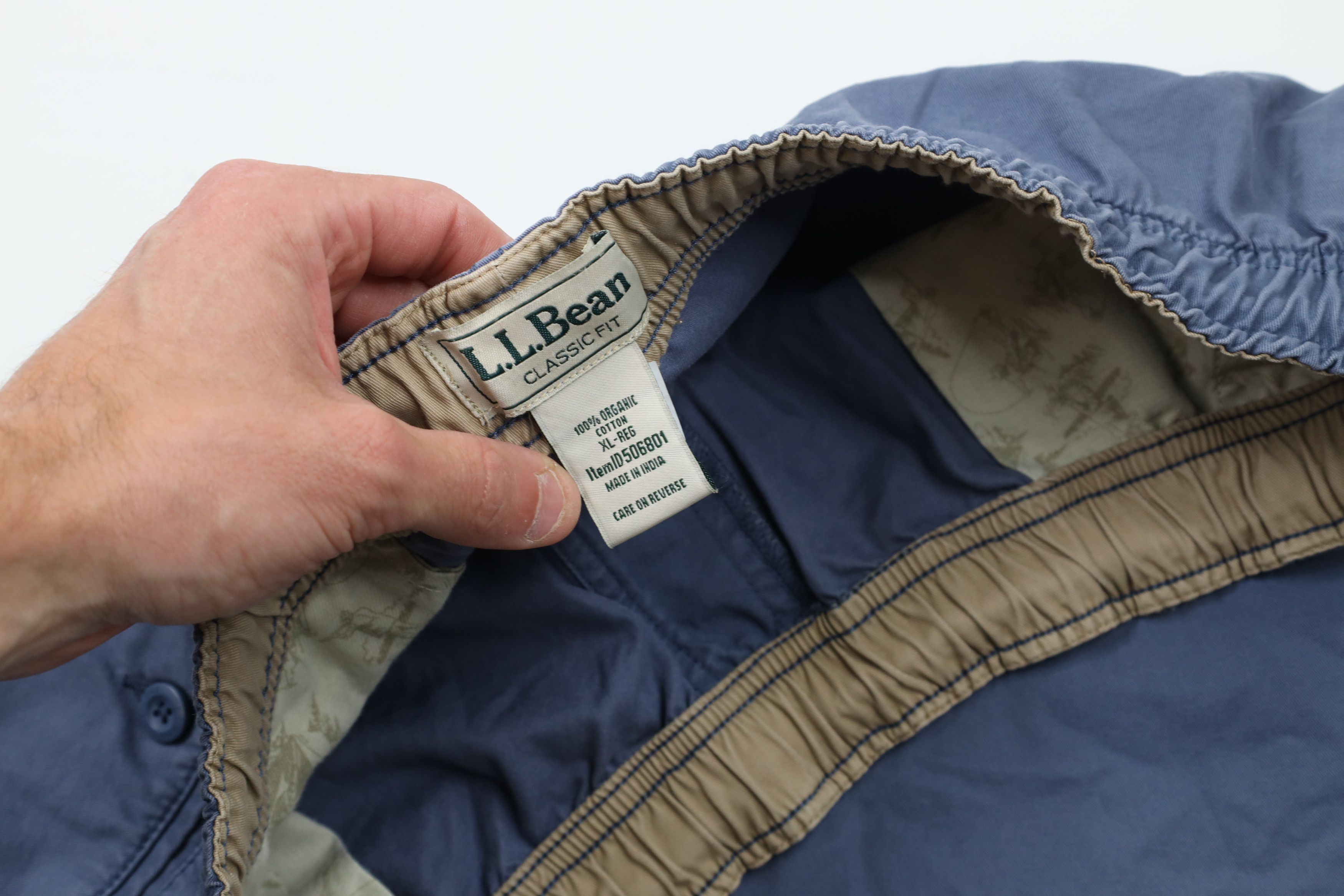 L.L. Bean × Vintage Vintage LL Bean Faded Above Knee Cotton Dad Shorts Blue Size US 36 / EU 52 - 7 Thumbnail