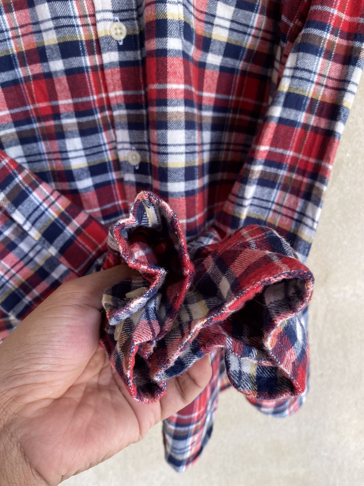 Canterbury of New Zealand Vintage Canterbury Wood Plaid Tartan Flannel Shirt Size US L / EU 52-54 / 3 - 6 Thumbnail