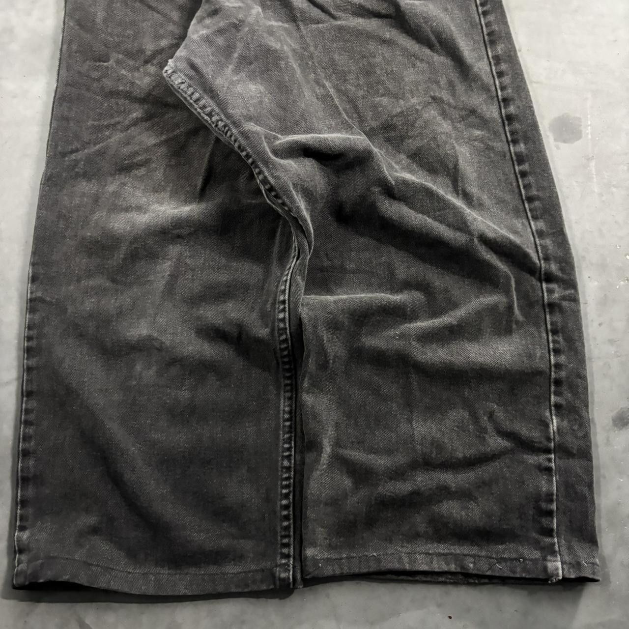 Vintage Crazy Vintage Y2K/2000s Baggy Faded Black Denim Jeans! 40x24 Size US 40 / EU 56 - 6 Thumbnail
