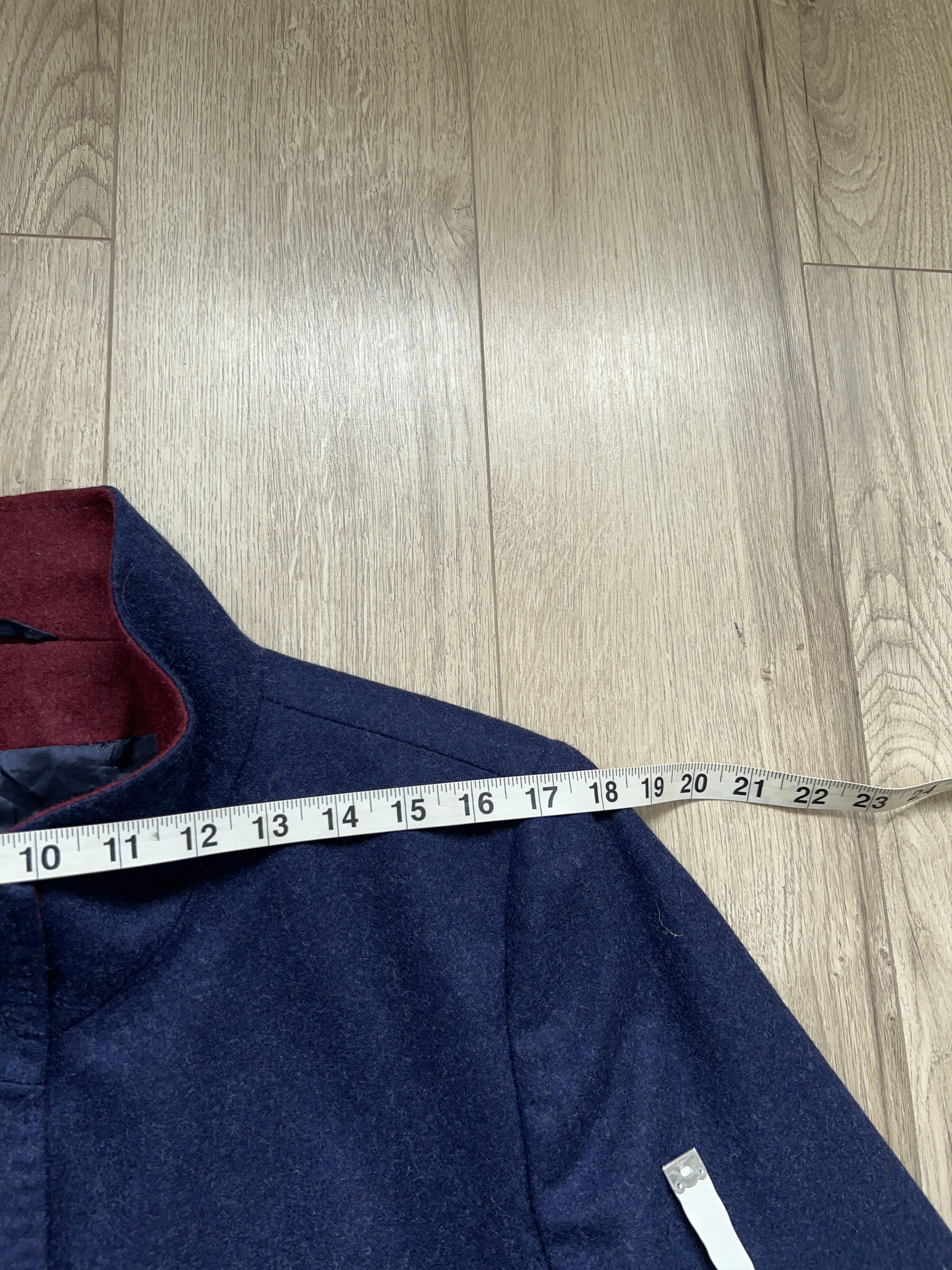 Vintage The House of Bruar Wool Coat Jacket Navy Blue Size US 16 Size XL / US 12-14 / IT 48-50 - 5 Thumbnail
