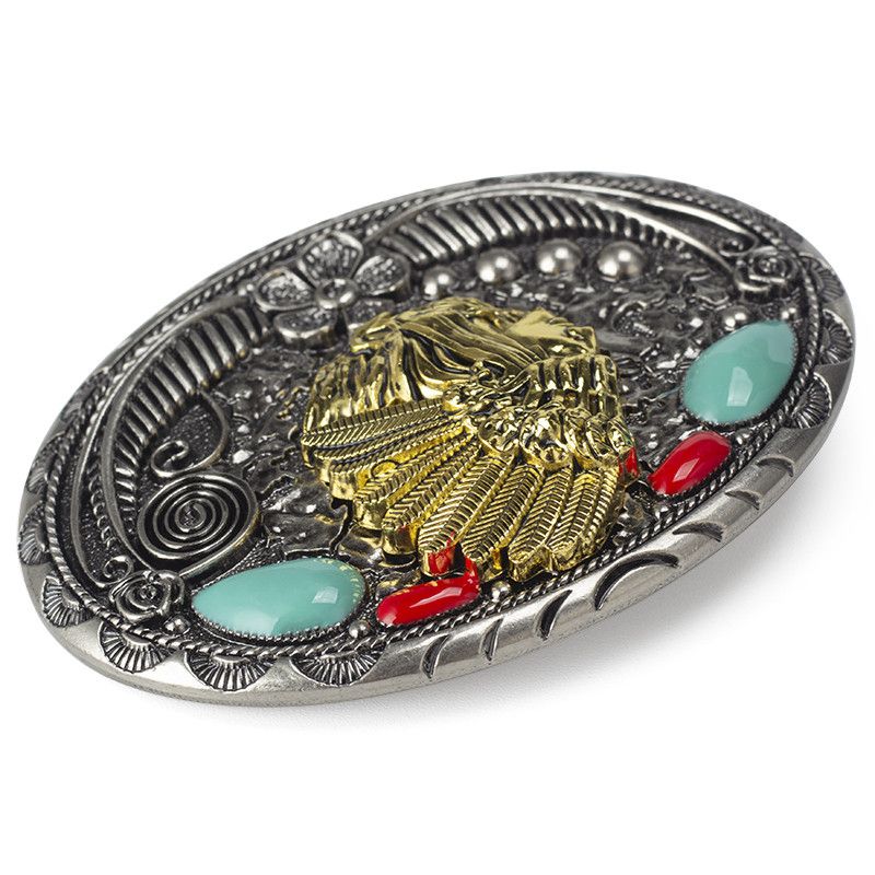 Designer Crazy Vintage Belt Riveted Belts Menswear Accessories Size ONE SIZE - 4 Thumbnail