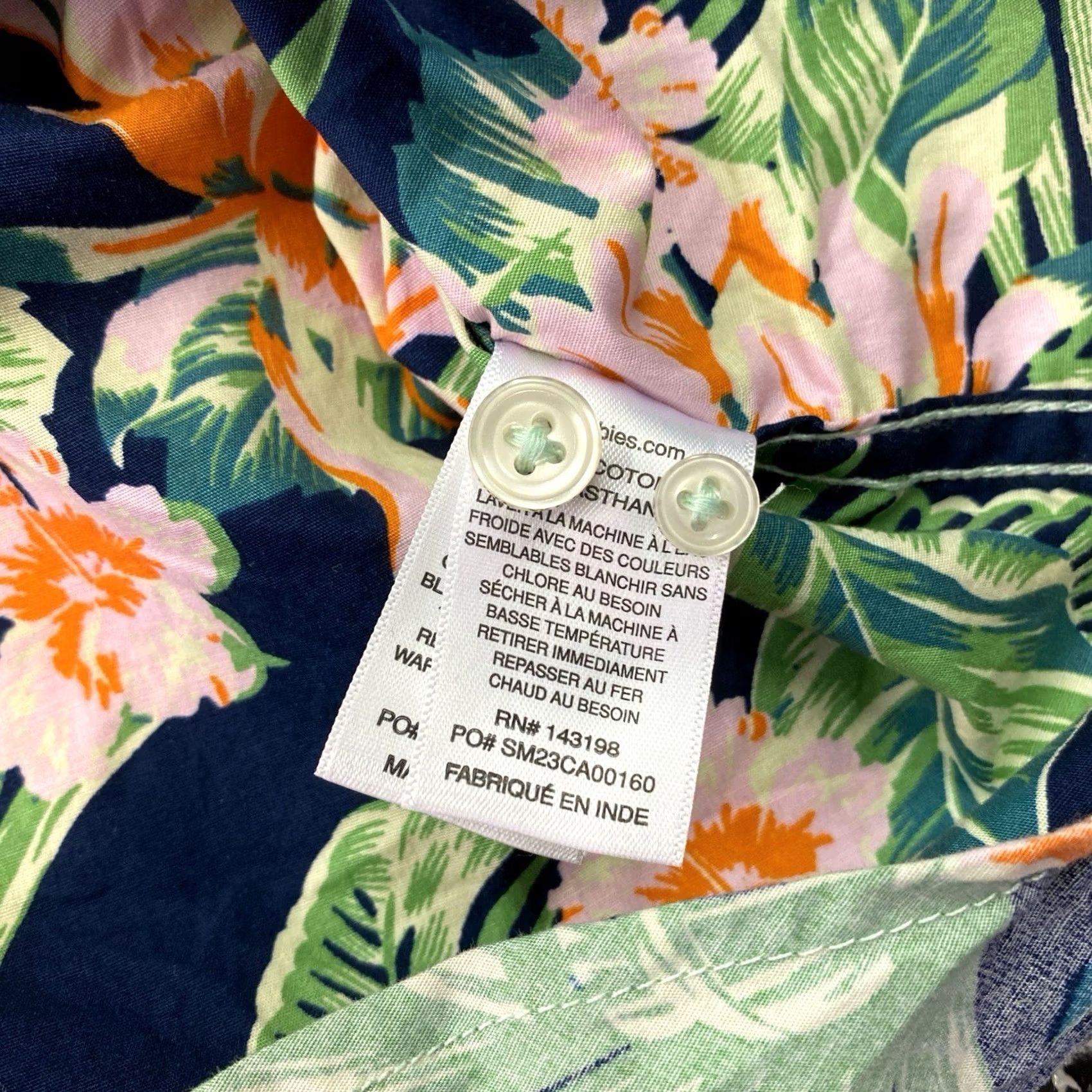 Chubbies Chubbies Short Sleeve Button-Down Shirt Mens Medium Floral Multicolor Cotton Button-Up Casual, Travel, Party/Cocktail, Spring Summer Mens Regular Fit Size US M / EU 48-50 / 2 - 4 Thumbnail