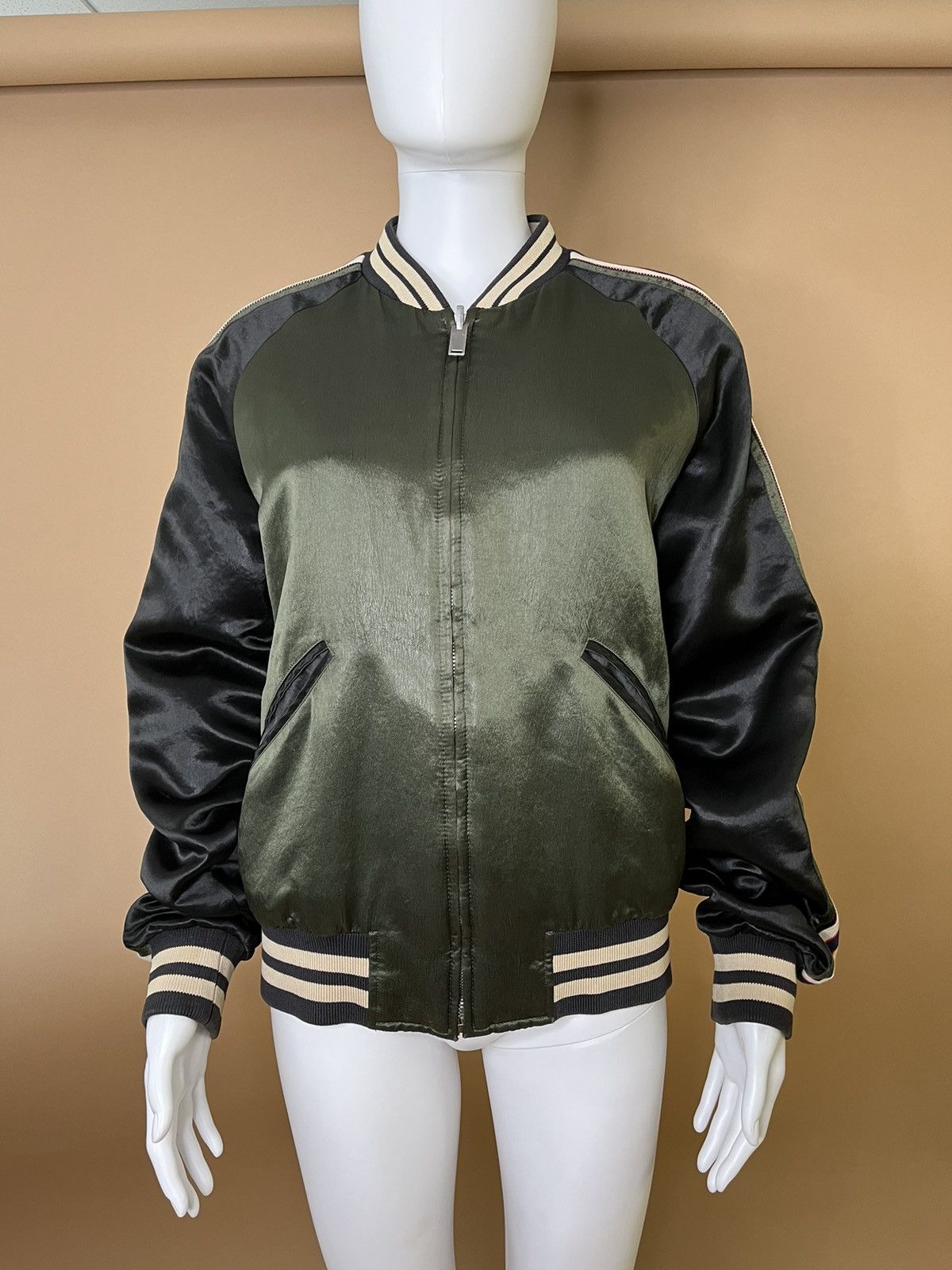 image of Gucci Bomber in Green, Men's (Size Small)