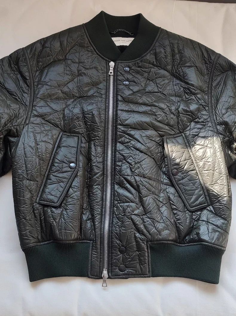 Dries Van Noten 21AW Green Bomber Jacket - Main Image