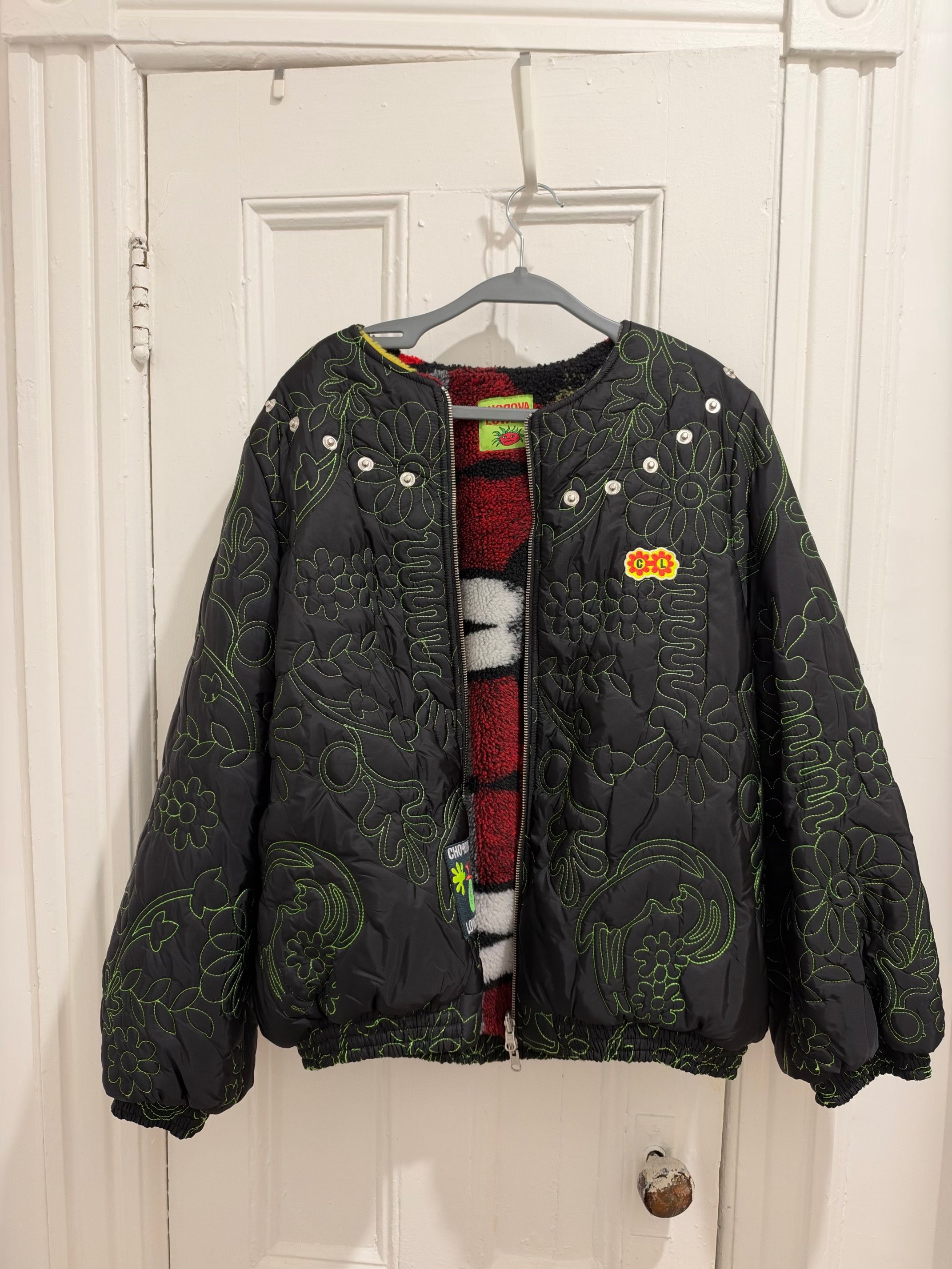 Chopova Lowena Embroidered Puffer Reversible Jacket, Women's — image 2 of 6