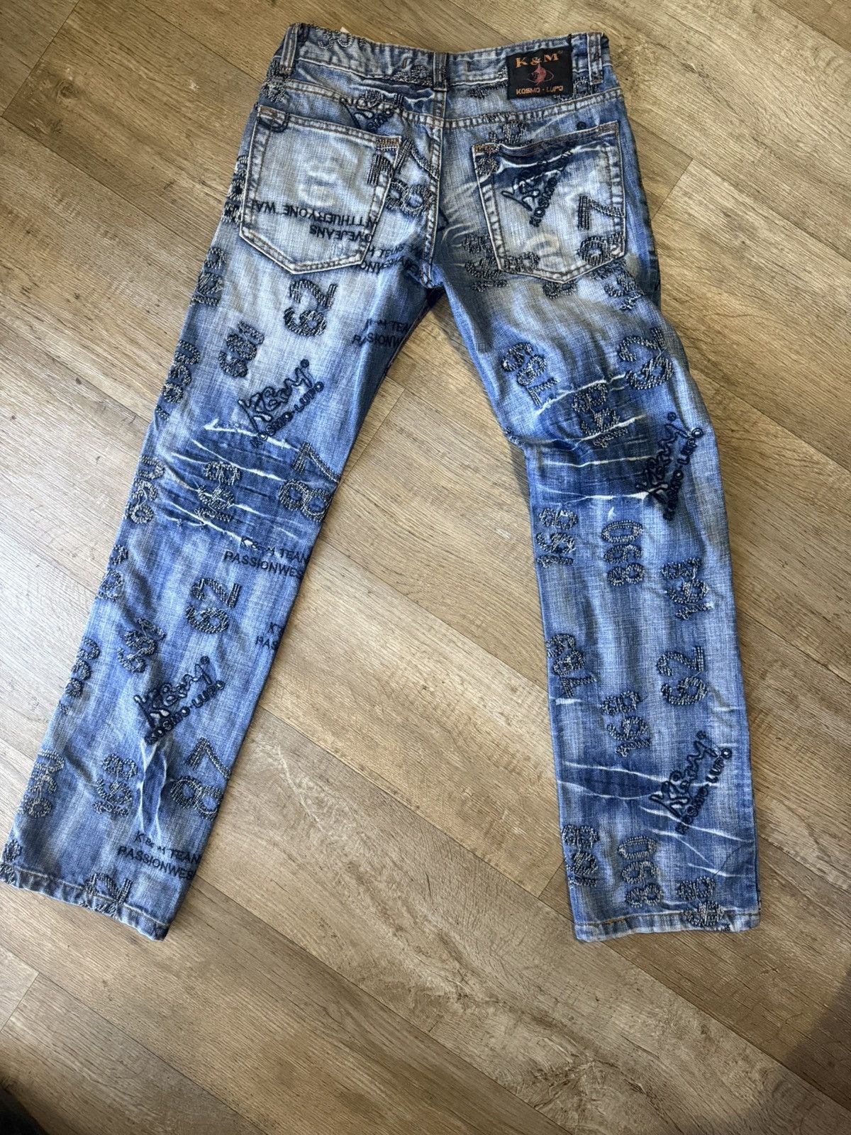 Other Vintage K & M Pattern Denim Size 31 Size US 31 - 4 Thumbnail