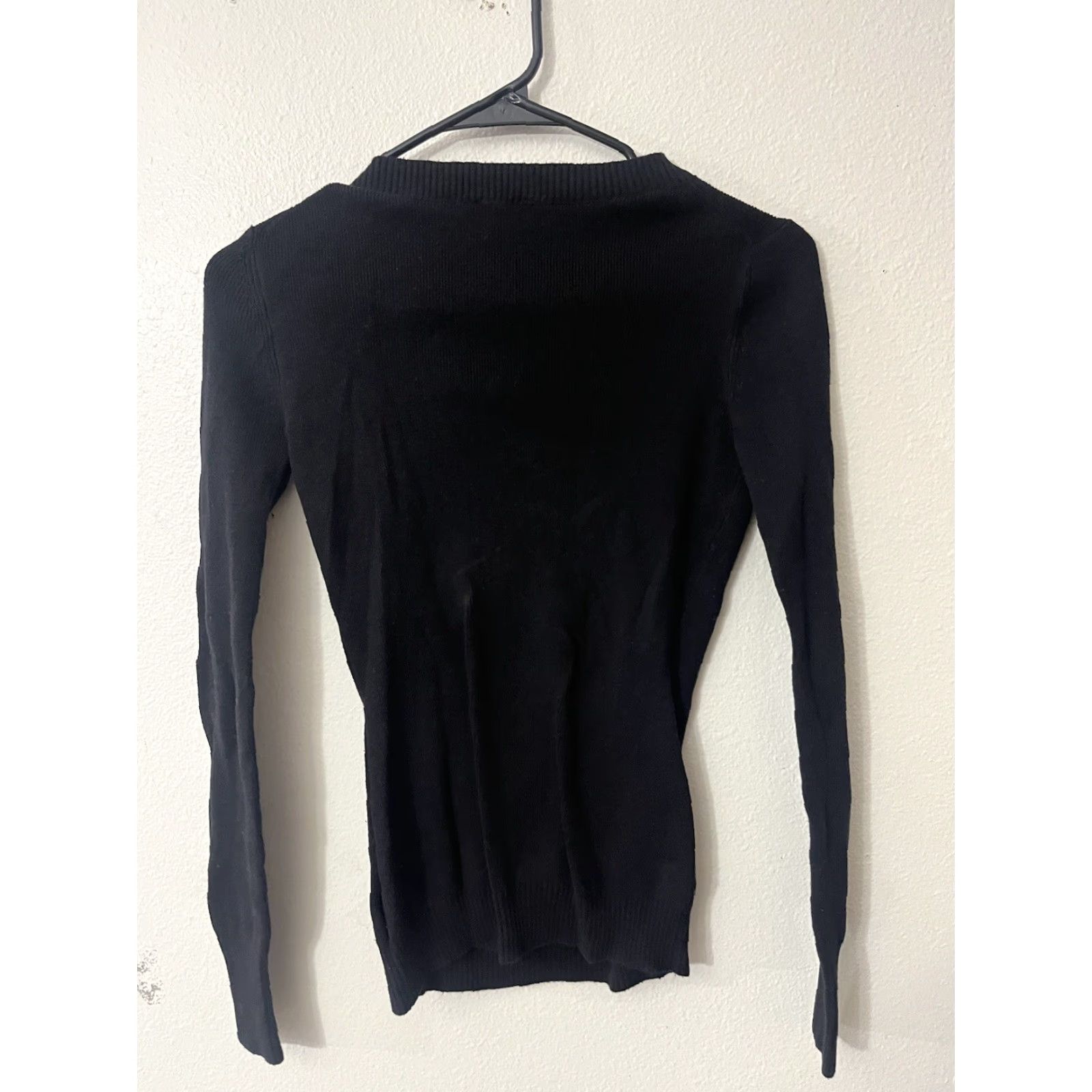 Express VINTAGE Express Women's Sweater Pullover Knit Crew Neck Long Sleeve Fall Spring Summer Winter Black Size S Size S / US 4 / IT 40 - 2 Thumbnail