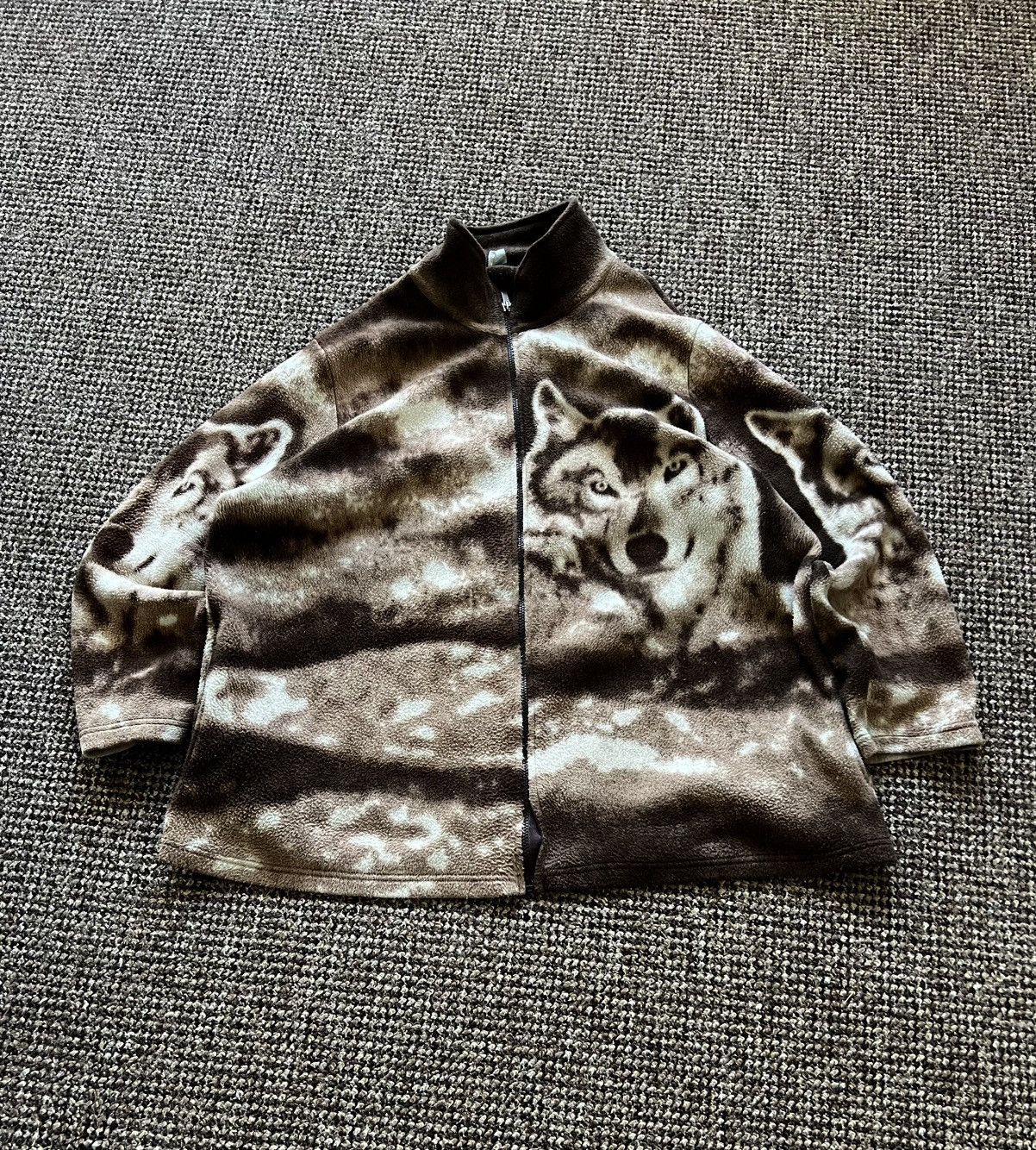 Vintage Vintage Style Wolf Fleece jacket Y2K 90’s Made in USA Size US XL / EU 56 / 4 - 3 Thumbnail