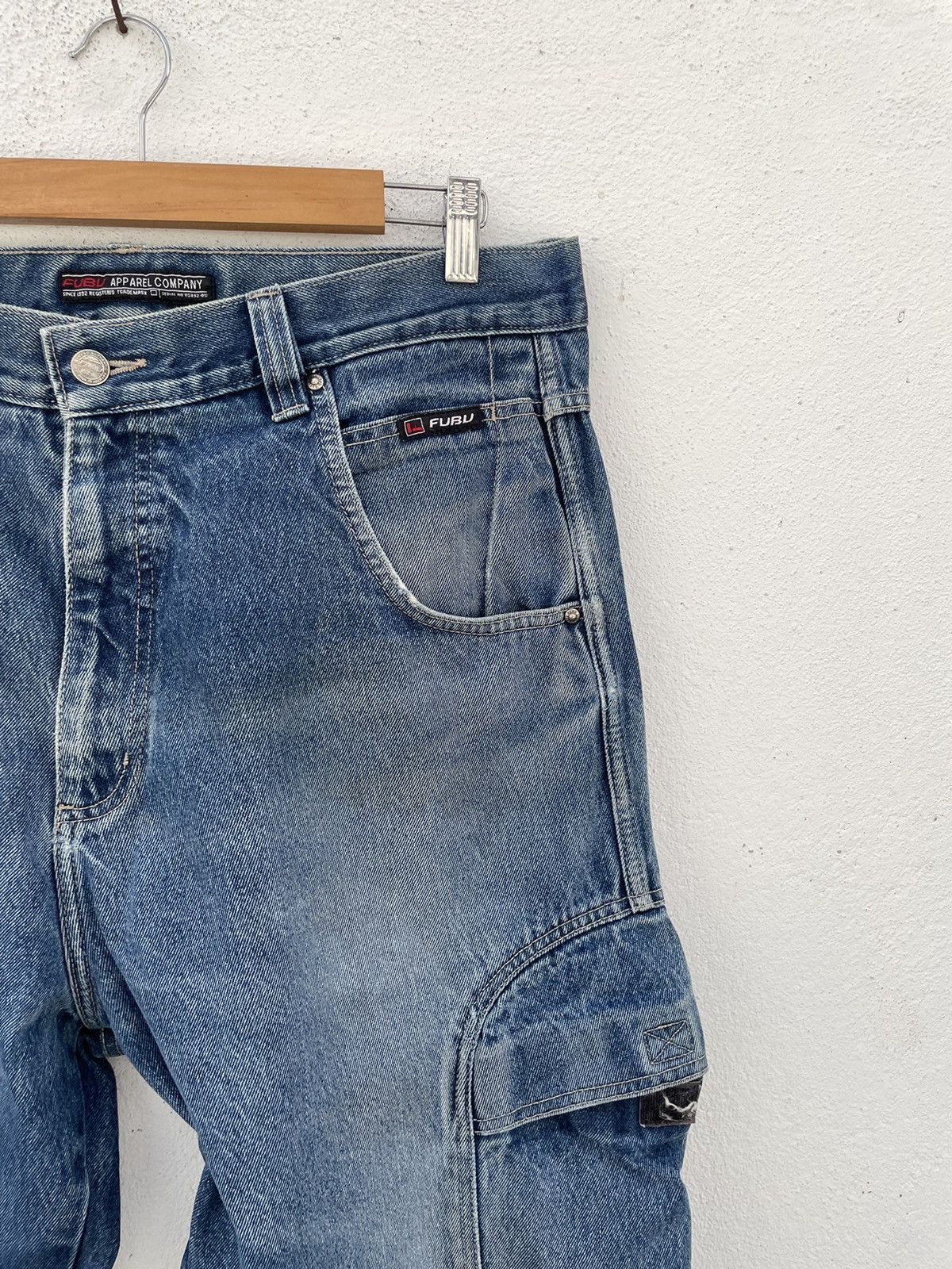 Fubu FUBU Side Pocket Baggy Jeans Size US 36 / EU 52 - 2 Thumbnail