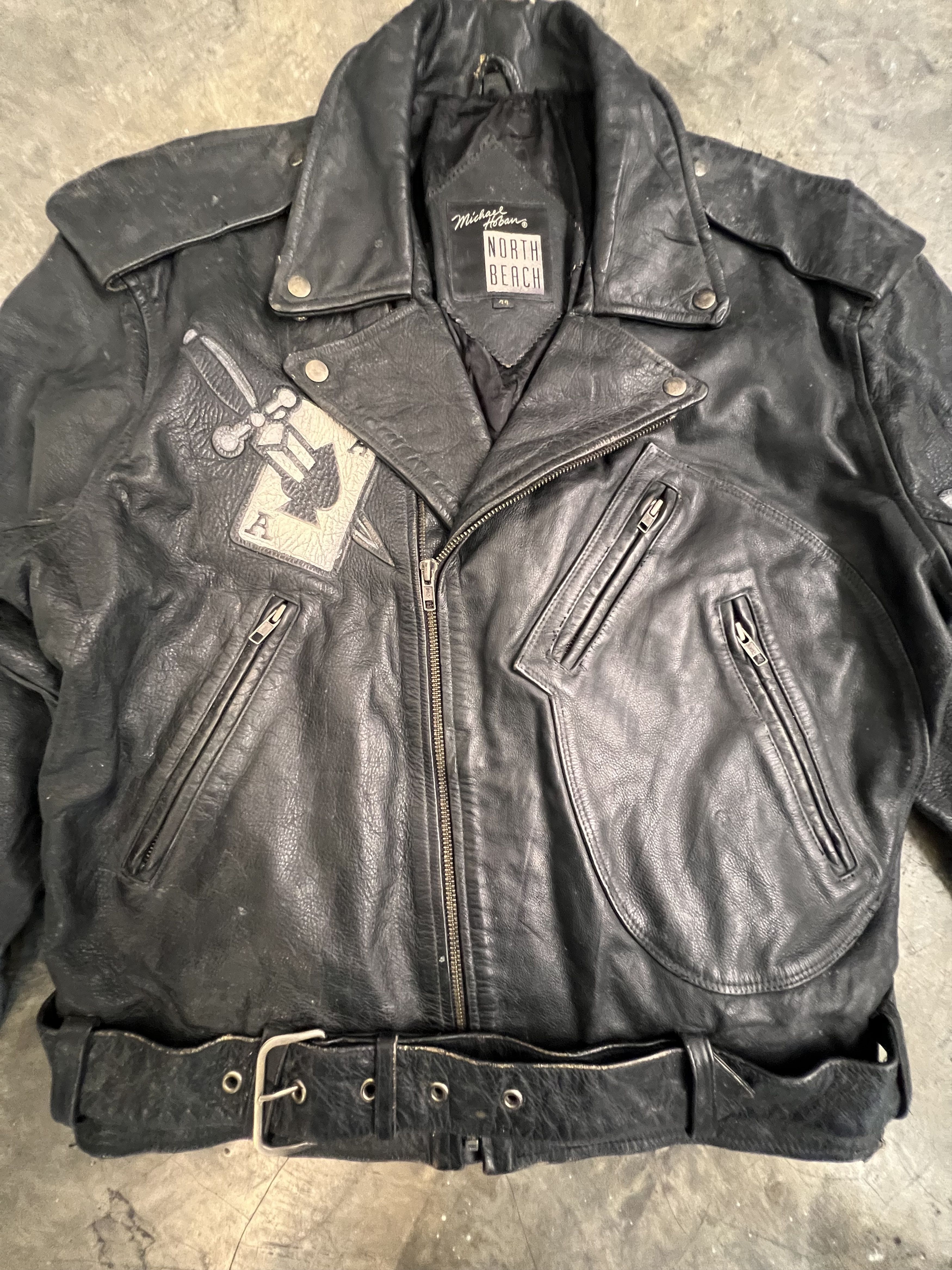 Michael Hoban vtg bikers michael hoban leather jacket Size US L / EU 52-54 / 3 - 2 Thumbnail