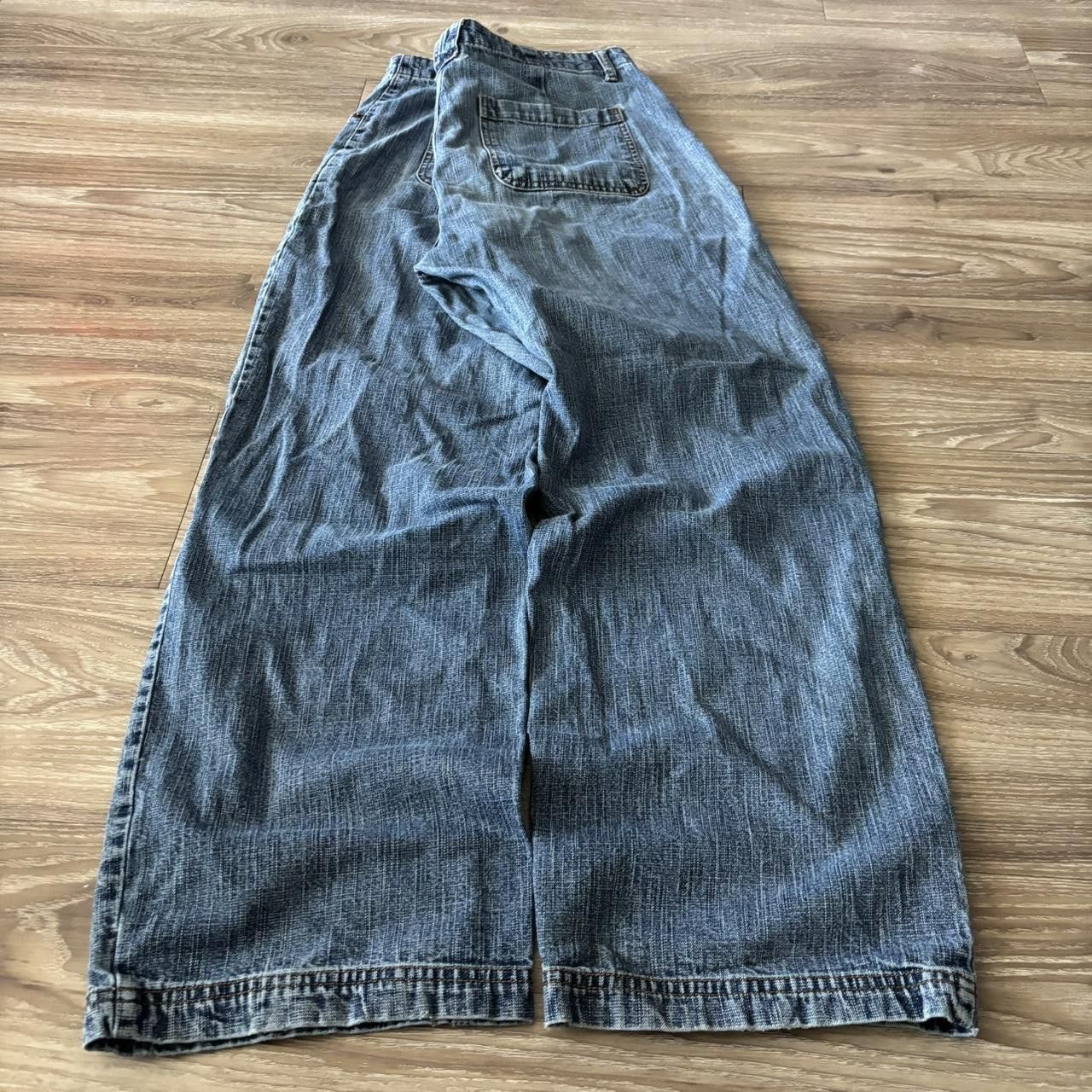 Japanese Brand Crazy Vintage Y2K/2000s Baggy Grunge Dark Wash Skater Style Denim Jeans! 36x30 Size US 36 / EU 52 - 4 Thumbnail