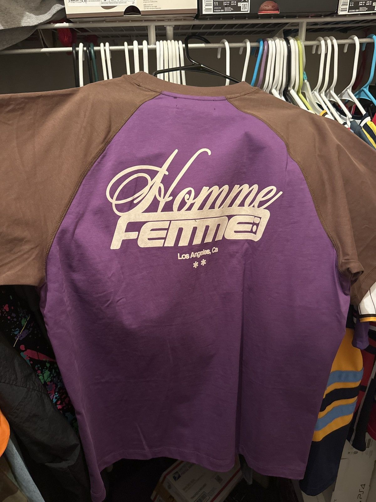 Homme + Femme La HOMME FEMME WESTWOOD RAGLAND TEE BROWN/PURPLE Size US XL / EU 56 / 4 - 2 Thumbnail