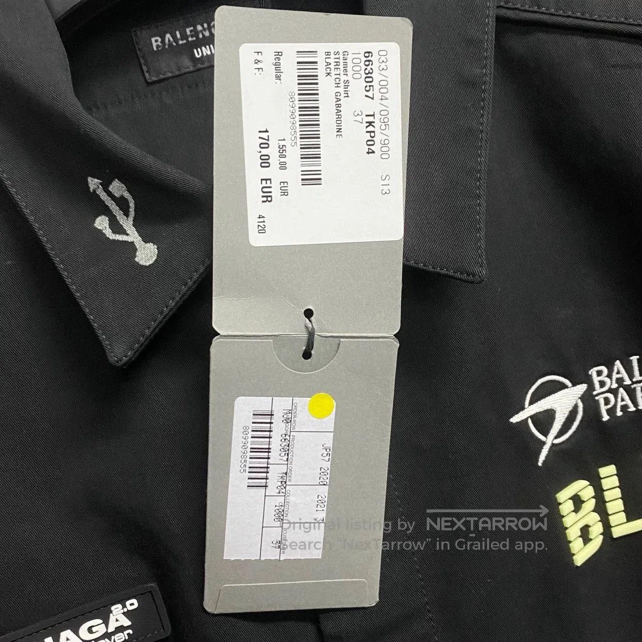 Balenciaga Balenciaga Black Art Print Logo Shirt. Size US XXS / EU 40 - 5 Thumbnail