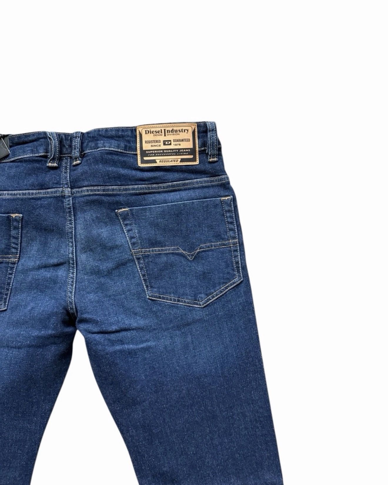 Diesel Diesel Mens Safado Straight Jeans RE065 Dark Blue Size 32/32 Size US 32 / EU 48 - 3 Thumbnail