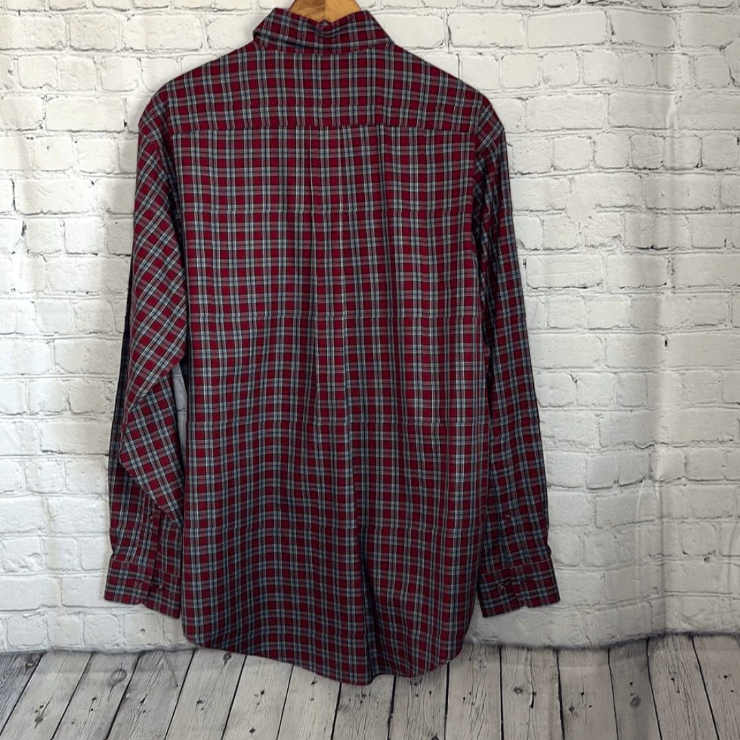 Brooks Brothers Brooks Brothers Mens Button-Down Long Sleeve Red Plaid Non Iron M Multicolor Shirt Size US M / EU 48-50 / 2 - 5 Thumbnail