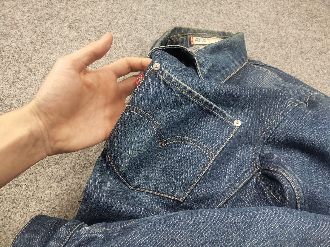 Levi's Vintage 00's Levi's Engineered Jeans Denim Trucker Jacket Size US M / EU 48-50 / 2 - 15 Thumbnail