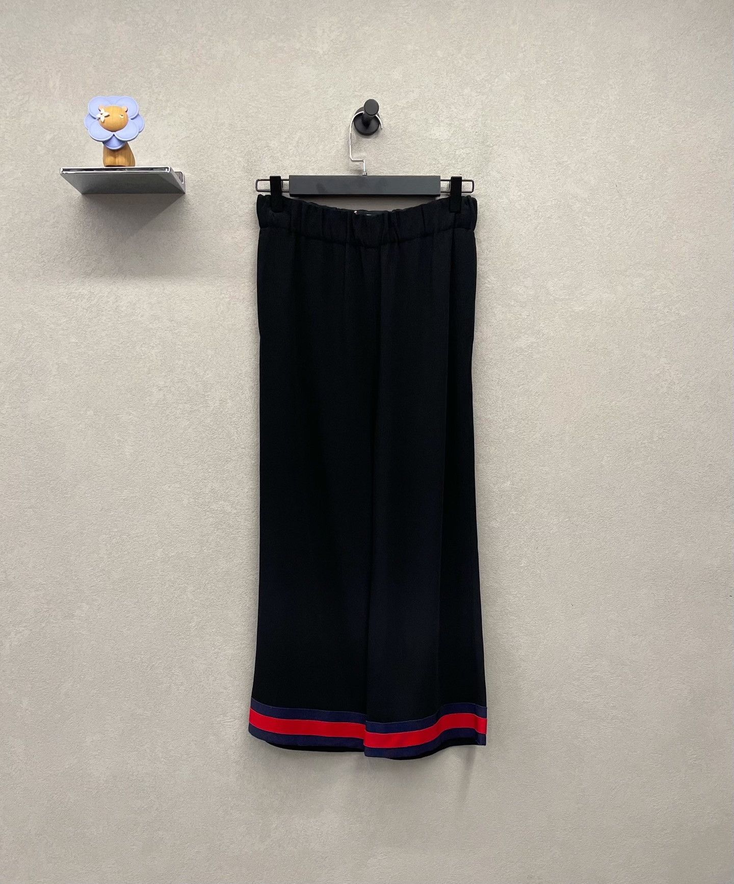 Gucci Gucci Black Striped Wide-Leg Pants Size 36" / US 14 / IT 50 - 1 Thumbnail