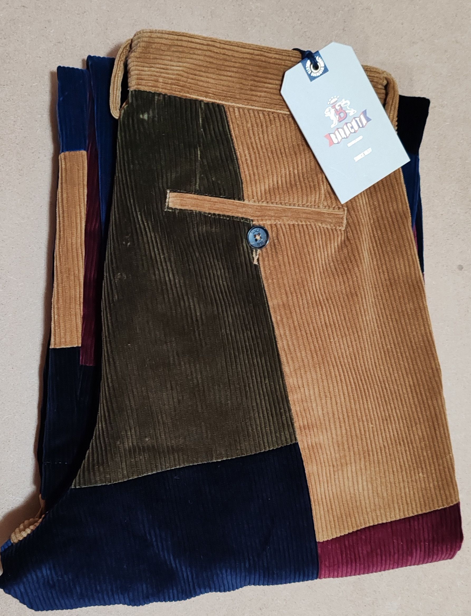 Baracuta Noah X Baracuta Double-Pleat Patchwork Corduroy Tg:32 Size US 32 / EU 48 - 21 Thumbnail