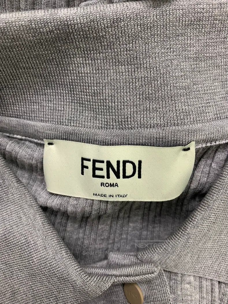 Fendi Fendi Gray collar knit short sleeve Size M / US 6-8 / IT 42-44 - 4 Thumbnail