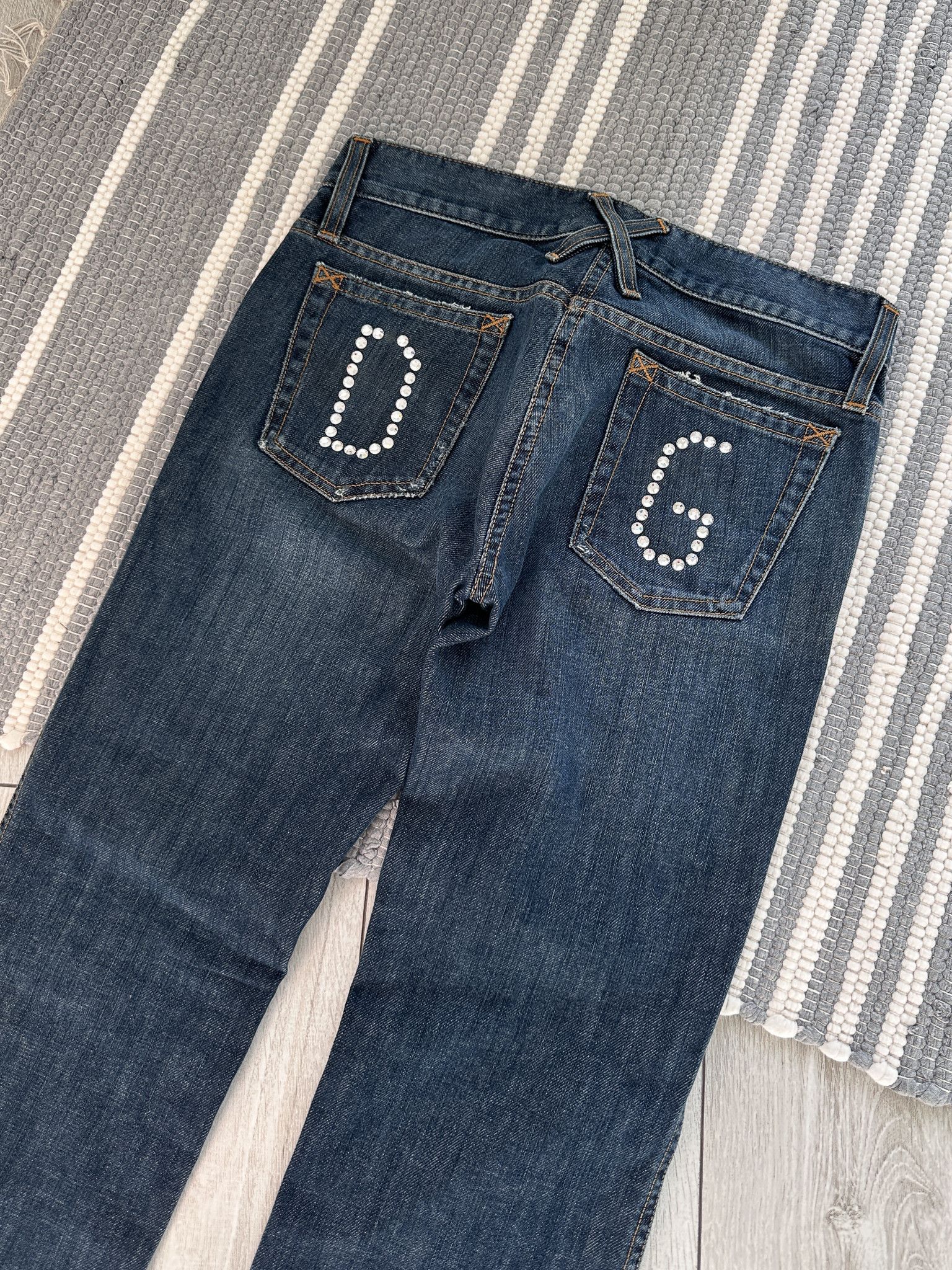 Vintage Y2K Dolce & Gabbana D&G Flare Denim Pants Jeans