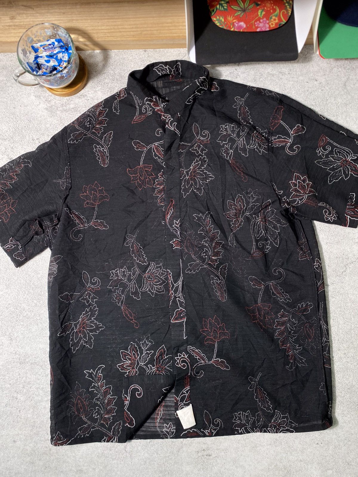 Designer Vtg MAD DOGS Flowers Size US L / EU 52-54 / 3 - 16 Thumbnail