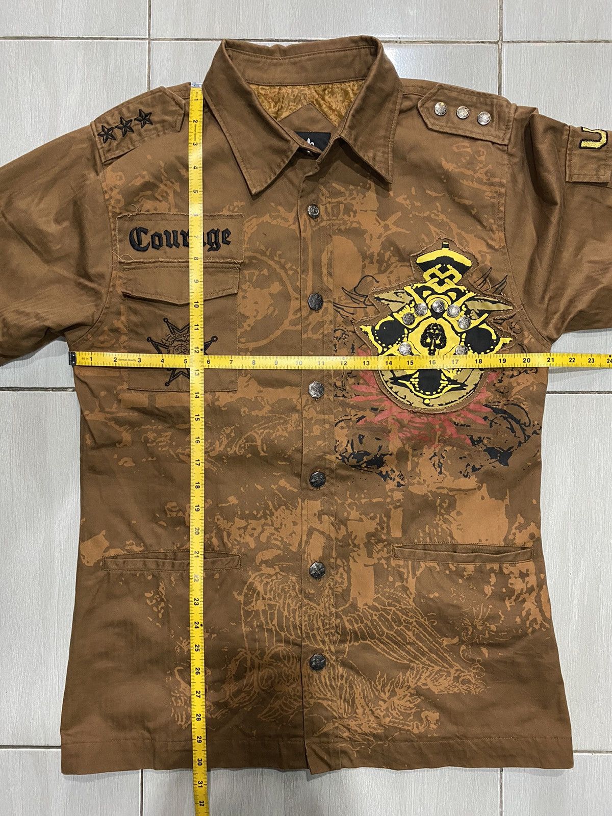 Vintage Made Right Genuine Military Style Jacket ‘Courage’ Patchwork Size US L / EU 52-54 / 3 - 20 Thumbnail