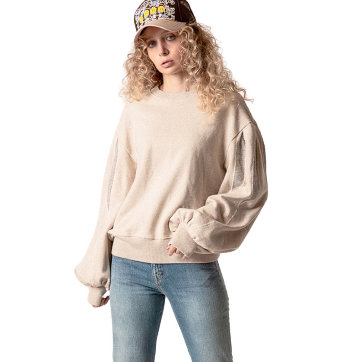 Kapital Kapital | Pullover Puff Sleeve Sweatshirt | Estimated Size M Size M / US 6-8 / IT 42-44 - 5 Thumbnail