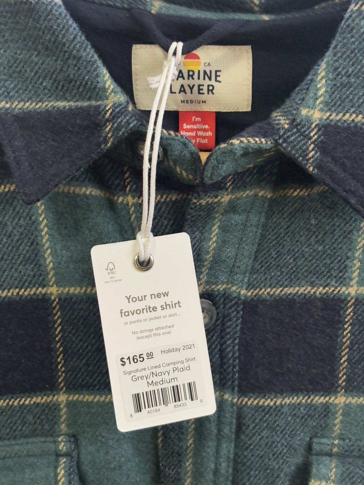 Marine Layer Brand New with tags Marine Layer Flannel button up jacket Size US M / EU 48-50 / 2 - 2 Thumbnail