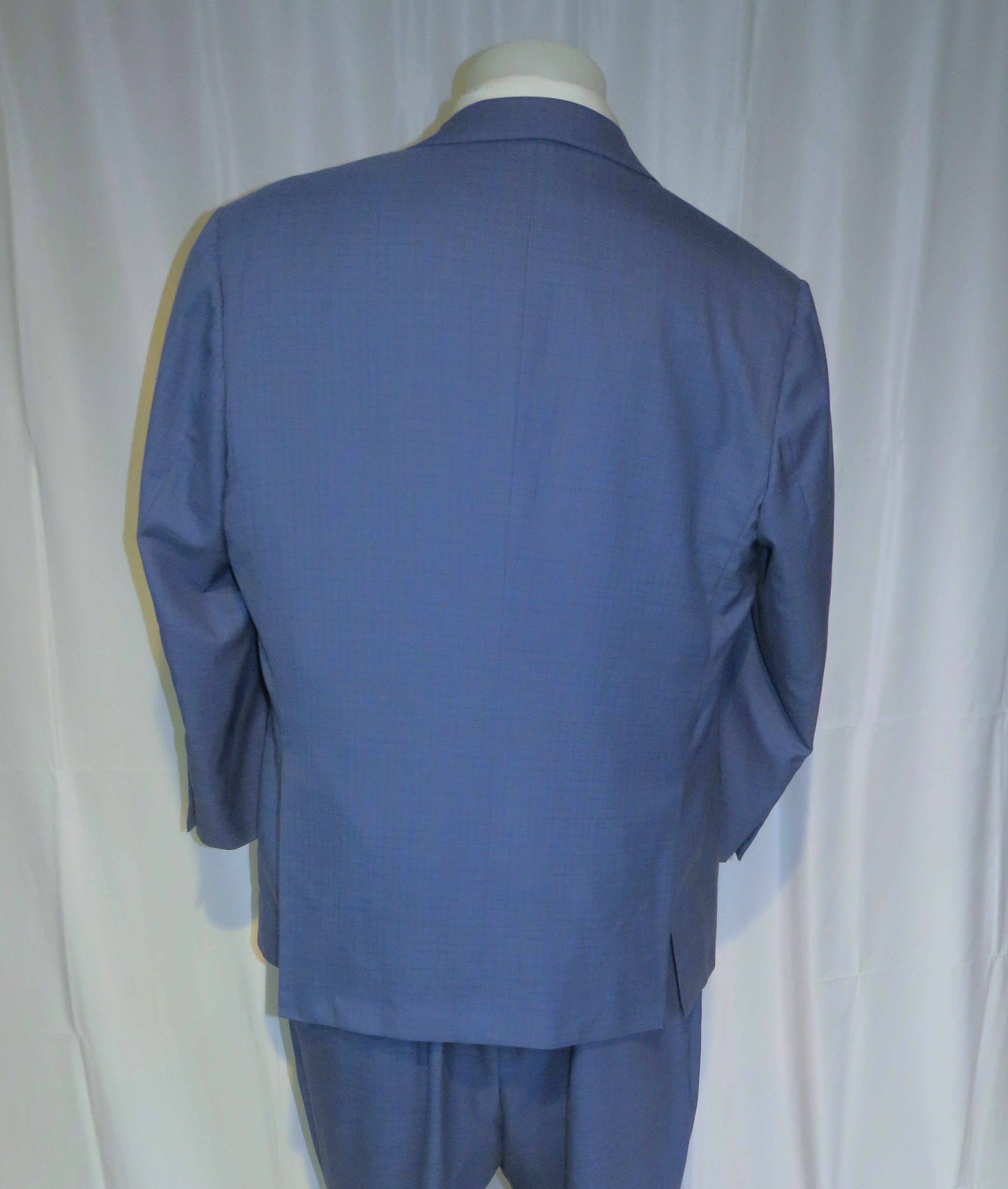Kiton 14 Micron Mod Ego Blue Plaid Three Roll Two Suit 48R Size 48R - 12 Thumbnail