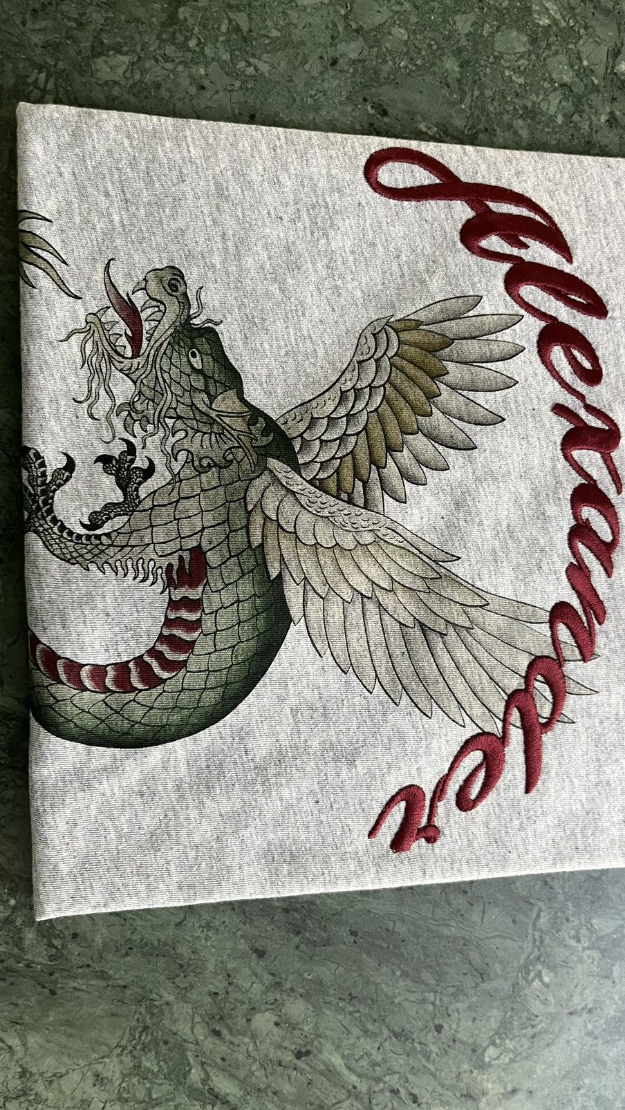 Alexander McQueen Alexander McQueen embroidered logo with dragon print tshirt Size US M / EU 48-50 / 2 - 5 Thumbnail