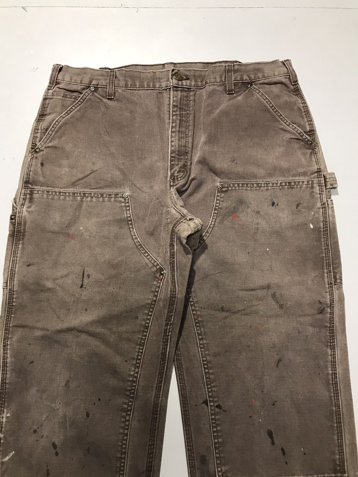 Carhartt Vintage Carhartt B136 DKB double knee workwear denim Size US 38 / EU 54 - 4 Thumbnail