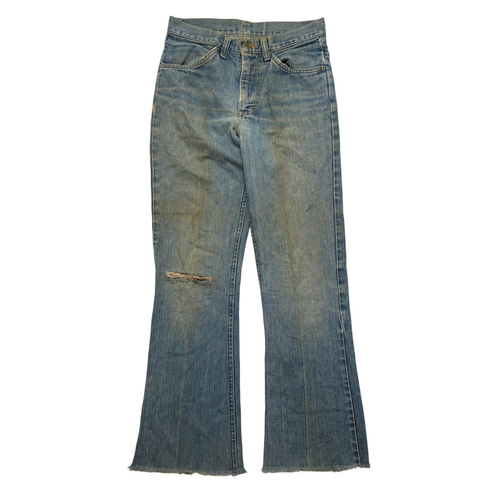 Lee VTG 60's Lee Sanforized Distressed Faded Jeans Blue 28x27 Size US 28 / EU 44 - 1 Thumbnail