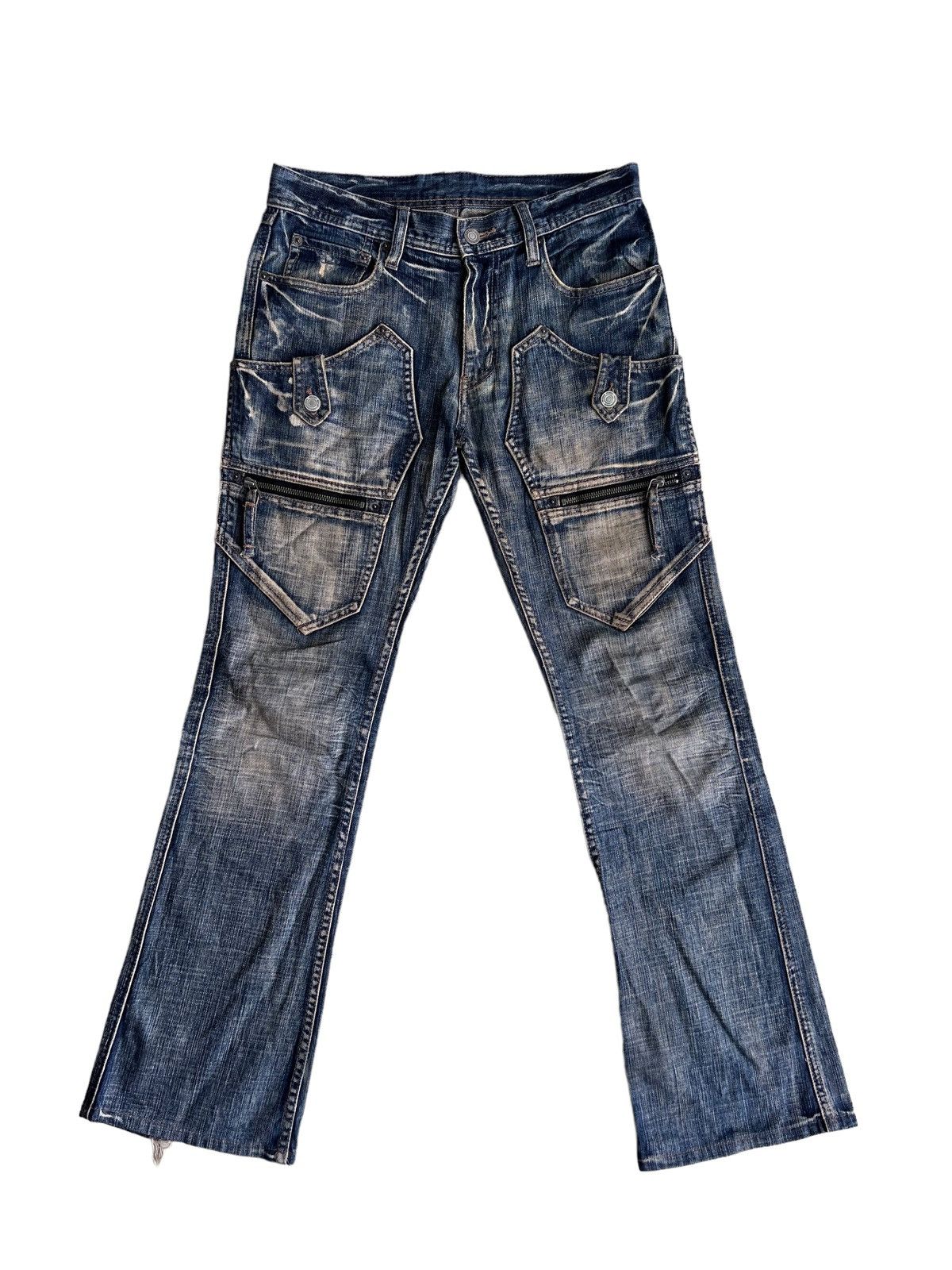 Hysteric Glamour 1990s Edge Rupert 🇯🇵 Gun Pockets Flared Denim Size US 32 / EU 48 - 2 Thumbnail