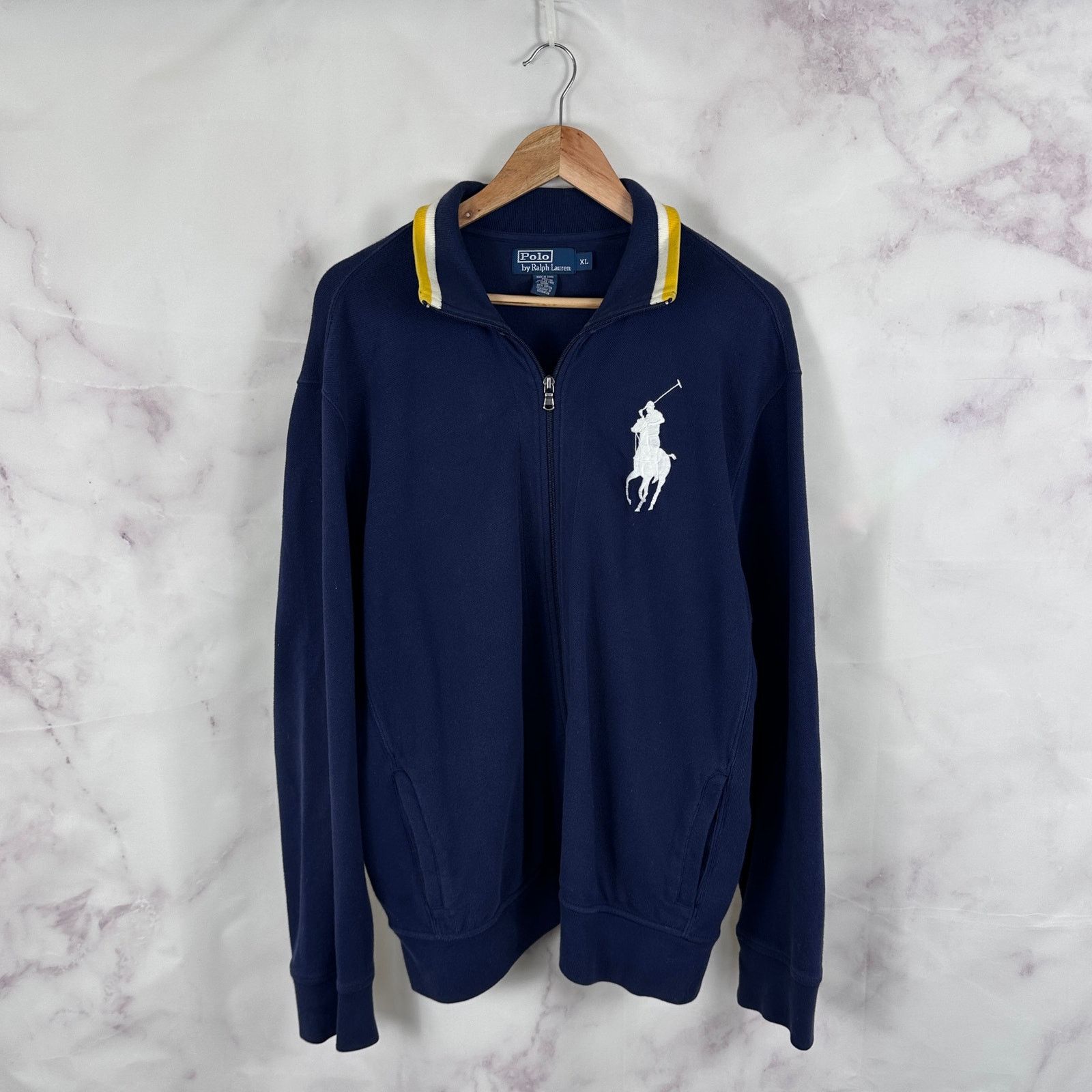 Polo Ralph Lauren Polo Blue Track Jacket Zip-Up Size US XL / EU 56 / 4 - 1 Thumbnail
