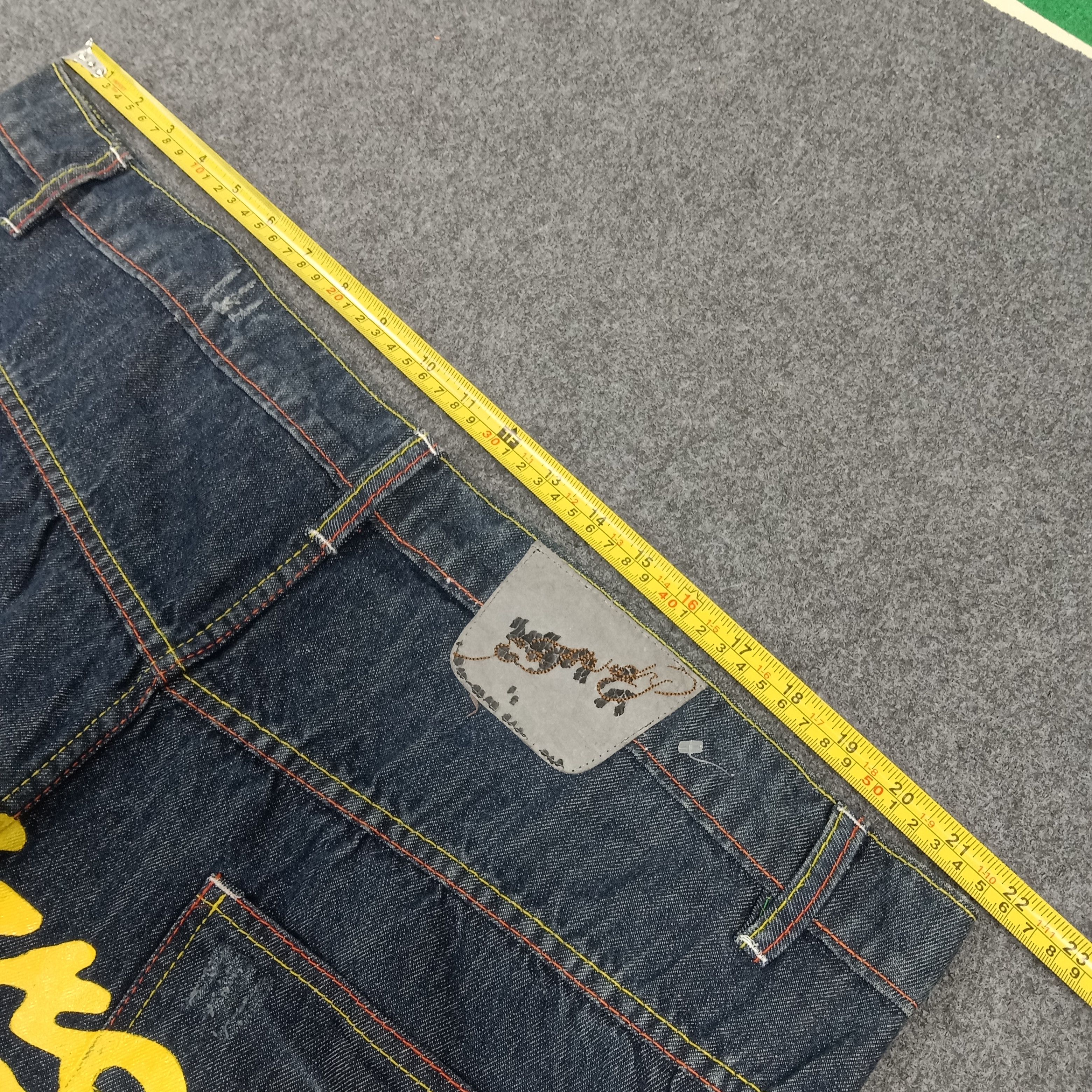 Ed Hardy Ed Hardy Embroidered Skull Art Logo Jeans C272N18 Size US 43 - 10 Thumbnail