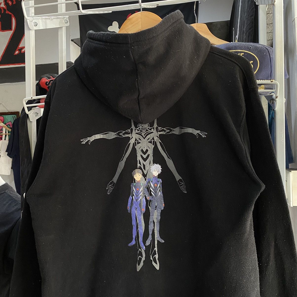 Anime × Japanese Brand × Vintage Neon Genesis Evangelion Hoodie long sleeve anime Size US XL / EU 56 / 4 - 3 Thumbnail