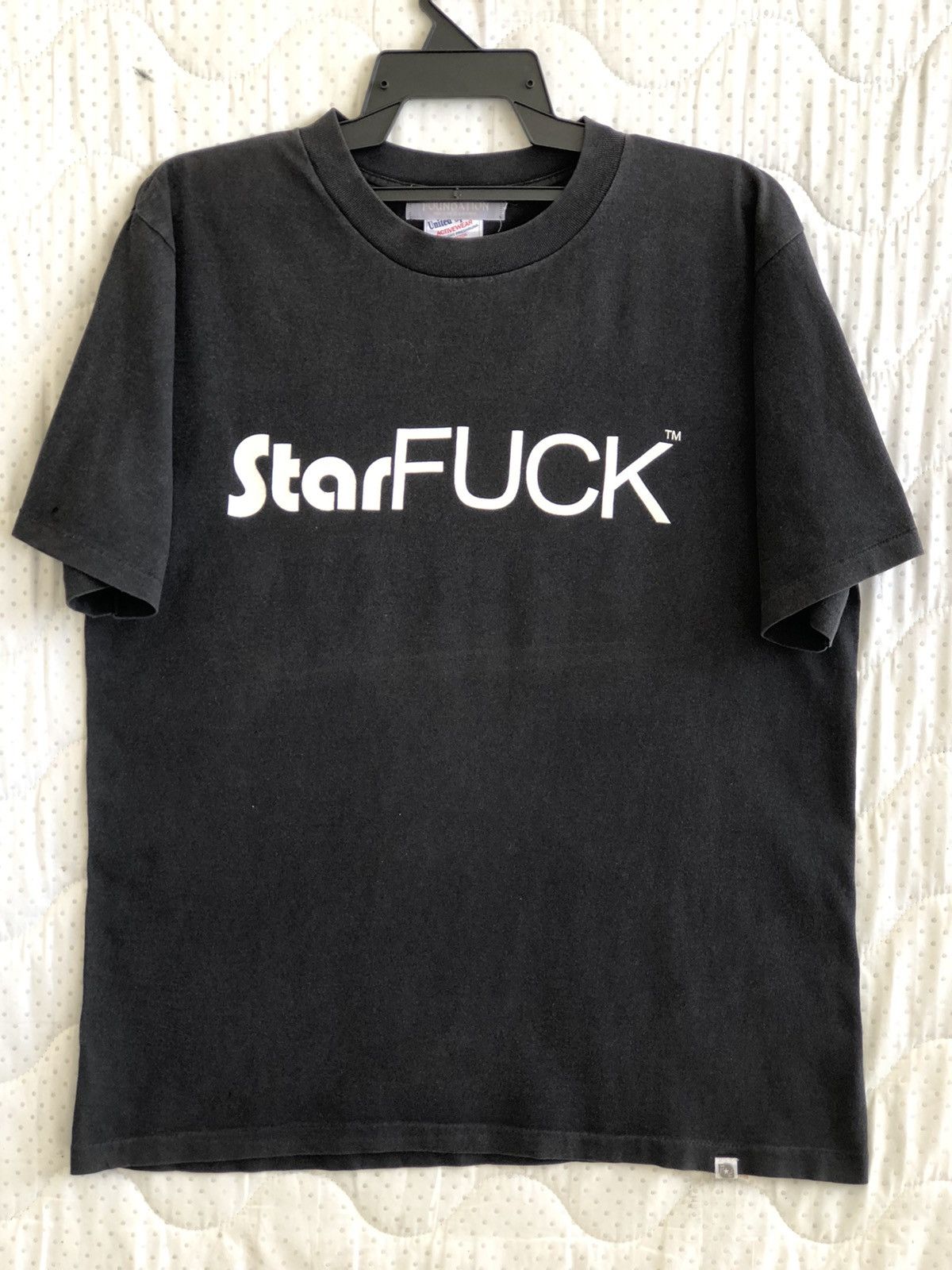 Vintage Vintage 90s StarFUCK Rare Wording Tee Size US L / EU 52-54 / 3 - 2 Thumbnail