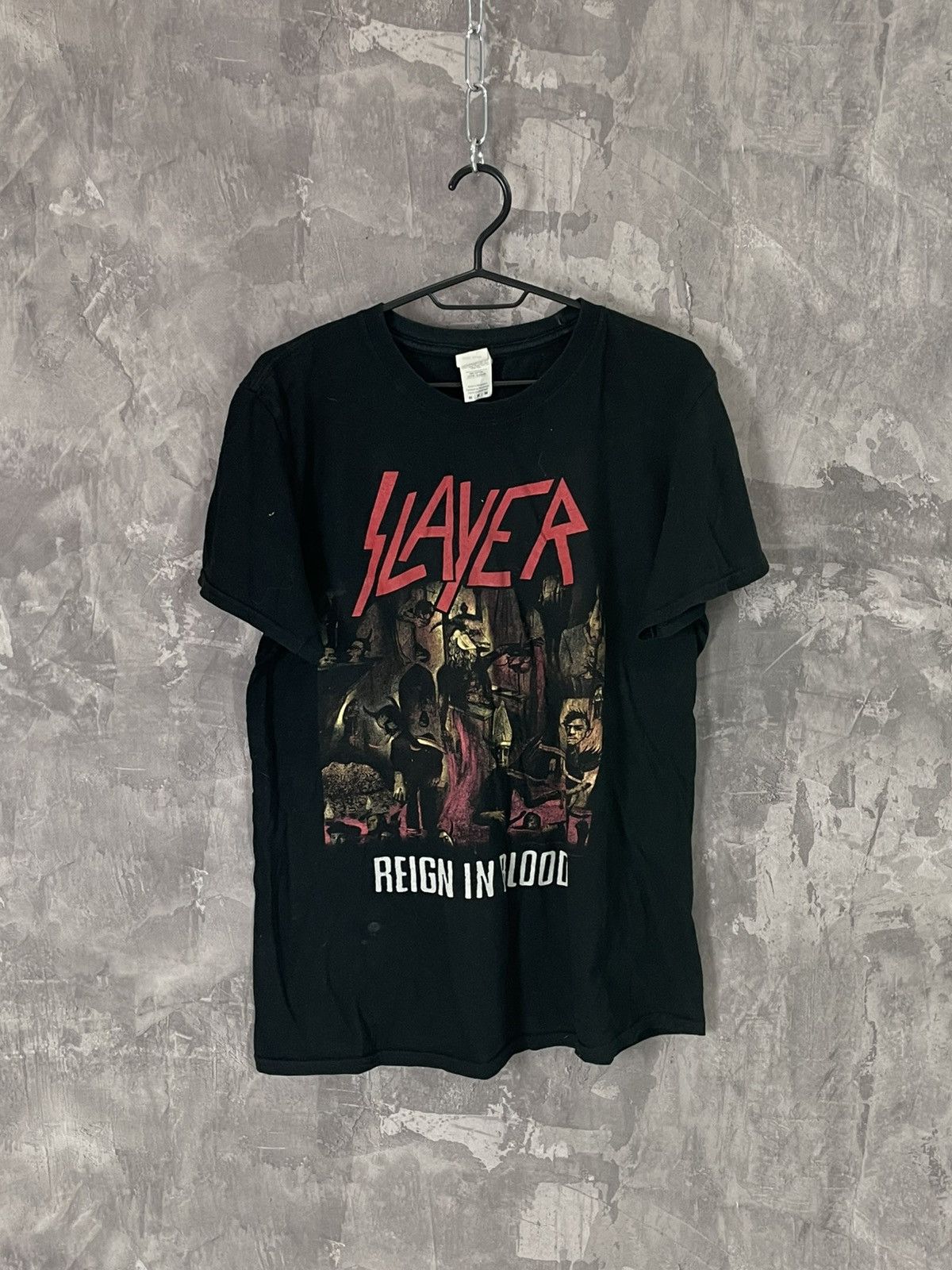 Band Tees × Slayer Slayer T-Shirt SKULL Heavy Metal Rock Band Tee Size US M / EU 48-50 / 2 - 1 Thumbnail