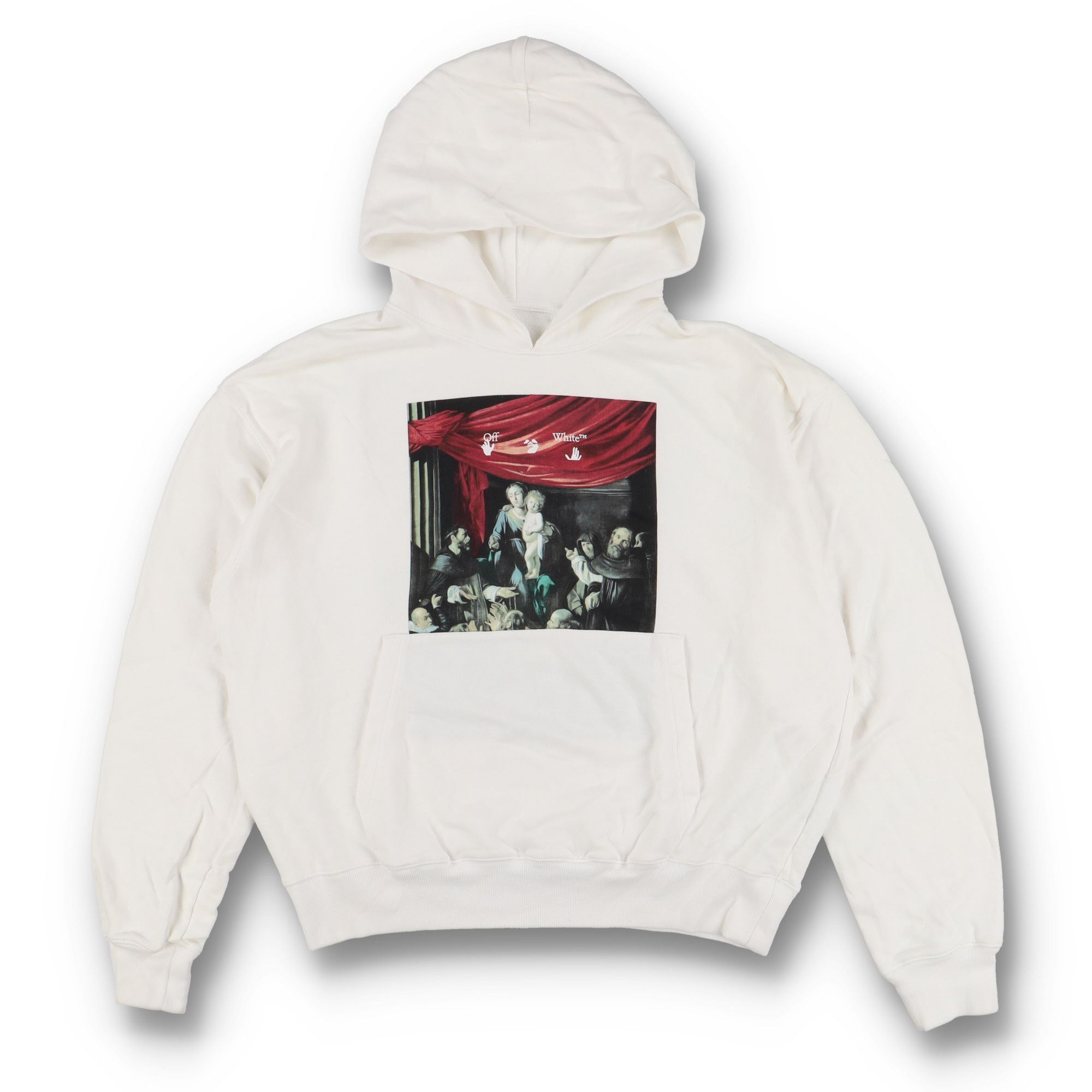 Off-White White Caravaggio Arrows Oversized Hoodie Size US S / EU 44-46 / 1 - 1 Thumbnail