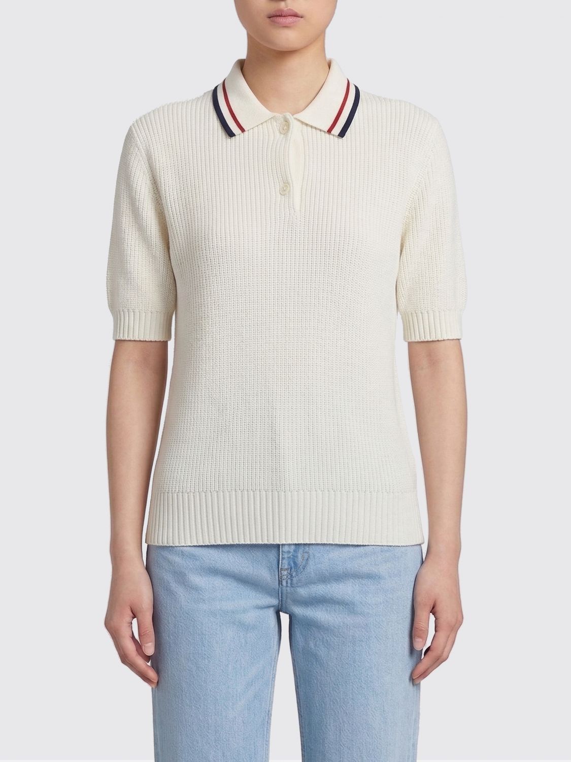 Brunello Cucinelli Brunello Cucinelli Polo Shirt Woman Natural Size XS / US 0-2 / IT 36-38 - 1 Thumbnail