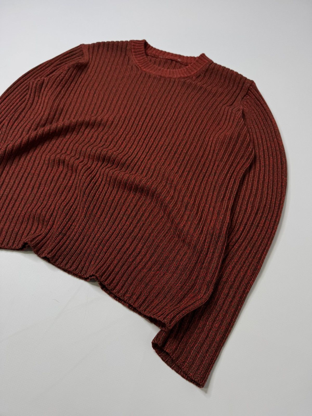 Vintage Vintage red ribbed knit sweater swag if6was9 hysteric skater Size US M / EU 48-50 / 2 - 3 Thumbnail